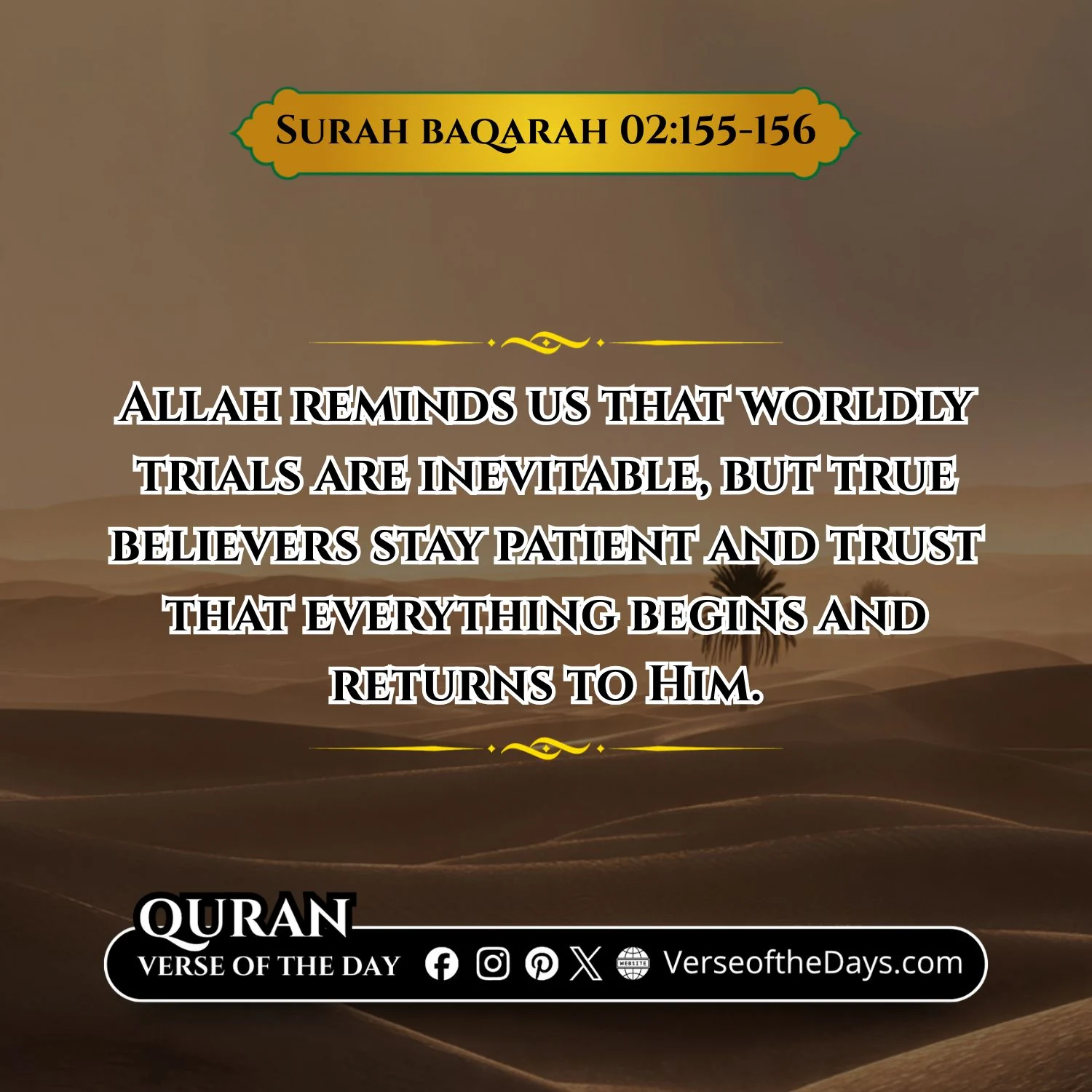 Surah Al-Baqarah Verse 155-156
