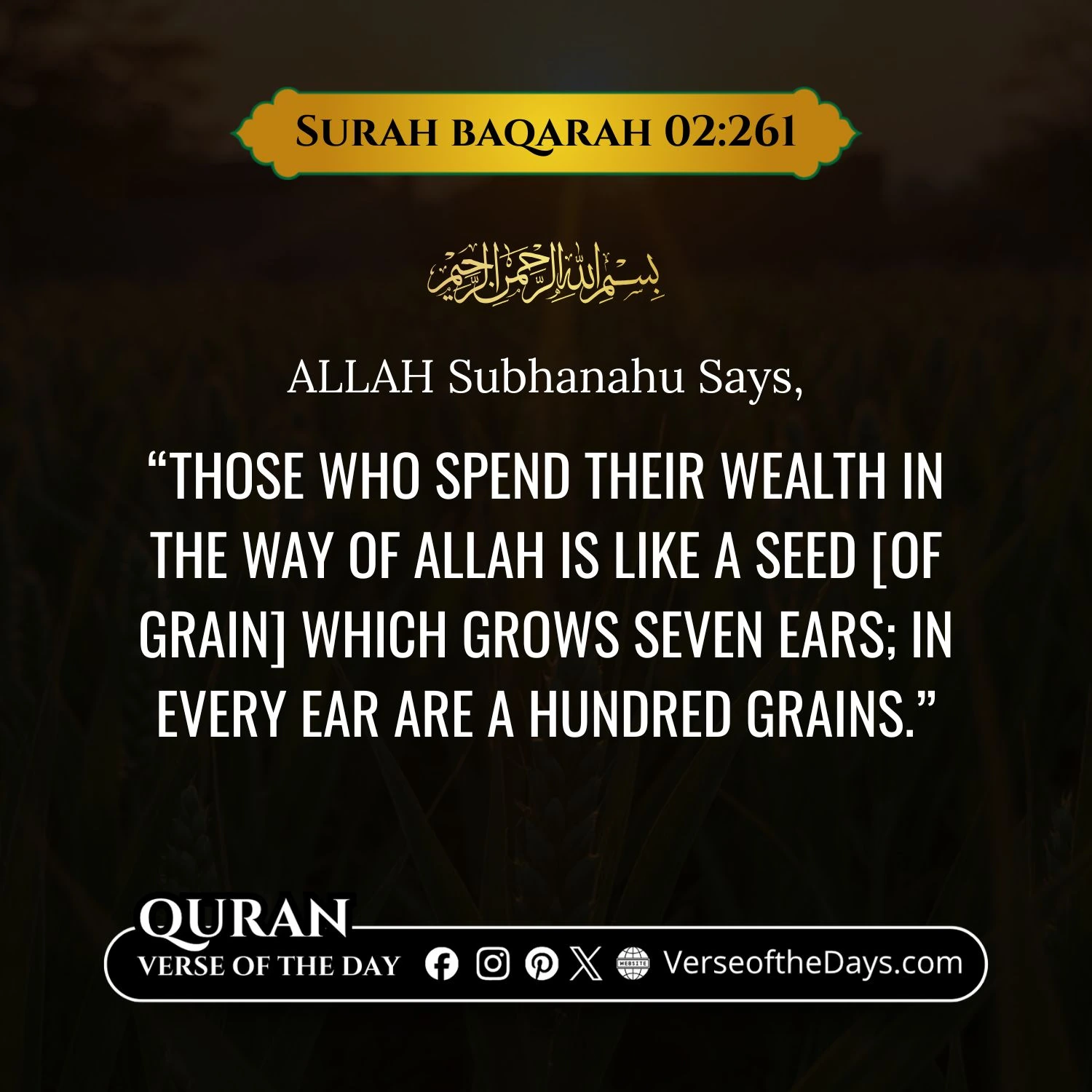 Surah Al-Baqarah Verse 261