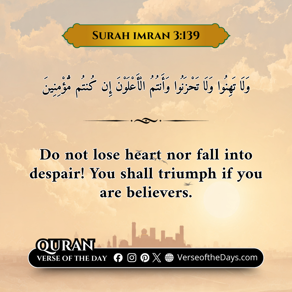 Surah Al-Imran Verse 139