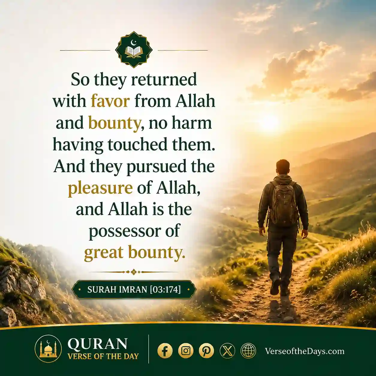 Surah Al-Imran Verse 174