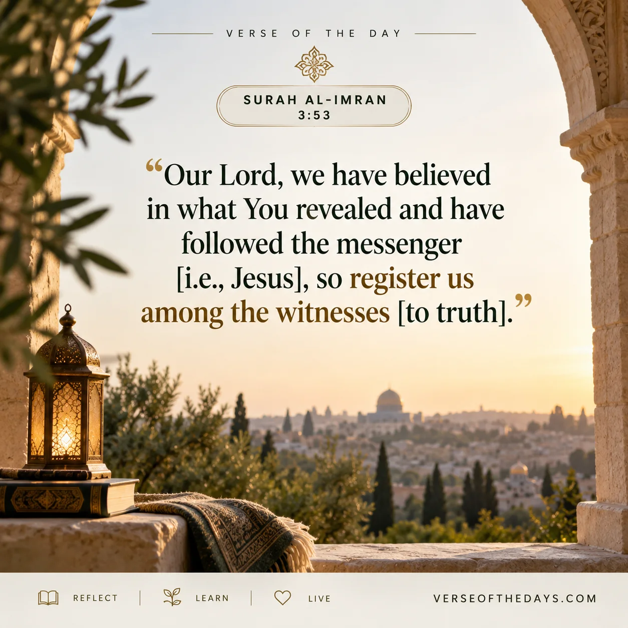 Surah Aal-i-Imraan Verse 53
