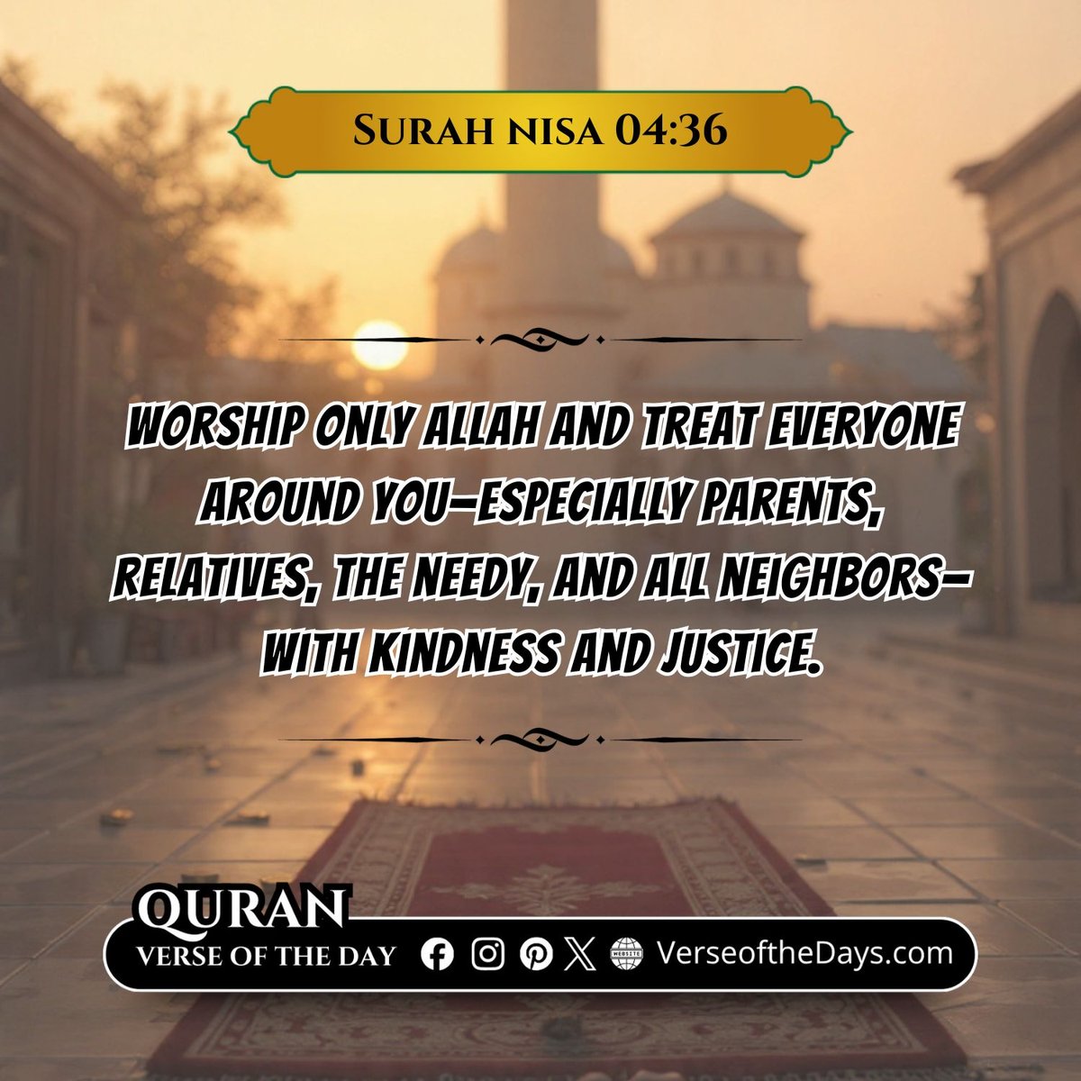 Surah Al-Nisa Verse 36