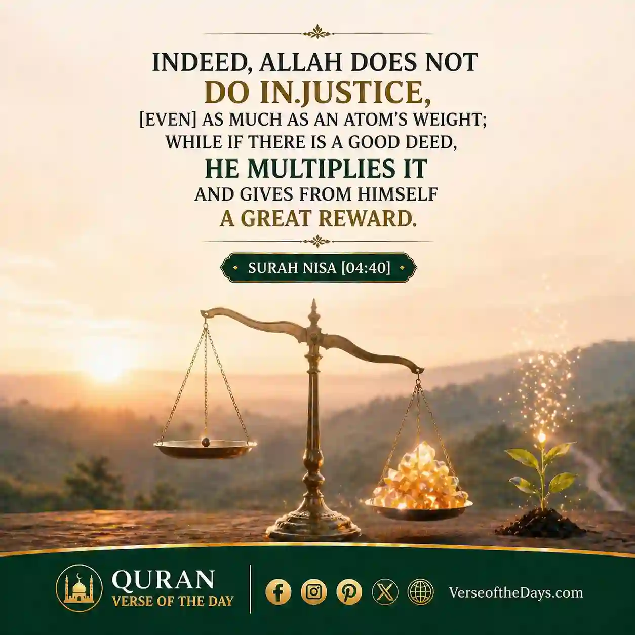 Surah An-Nisa Verse 40