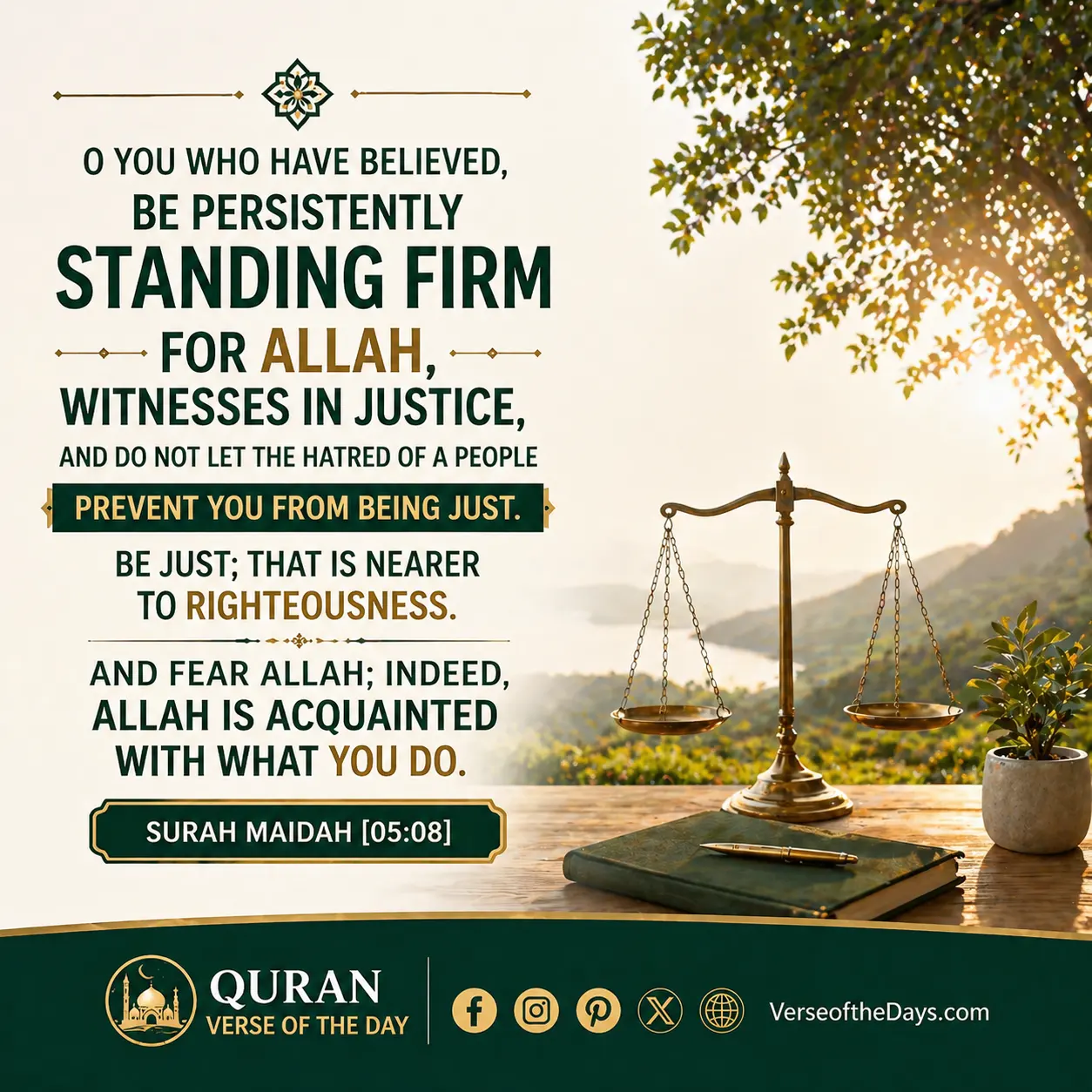 Surah Al-Maidah Verse 8