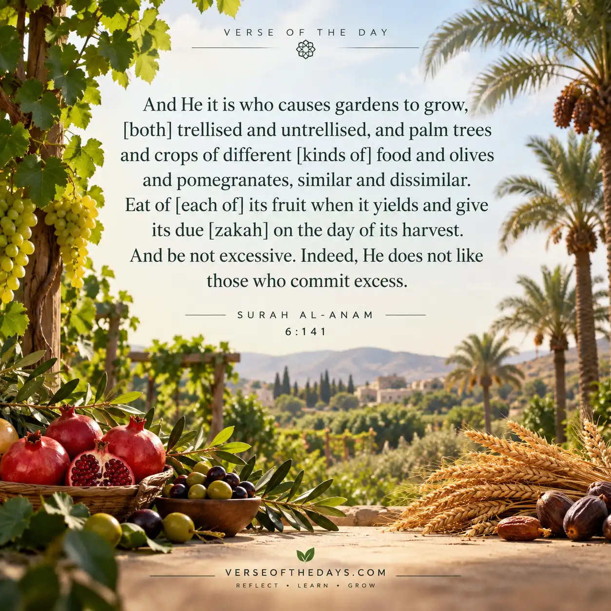 Surah Al-An'aam Verse 141