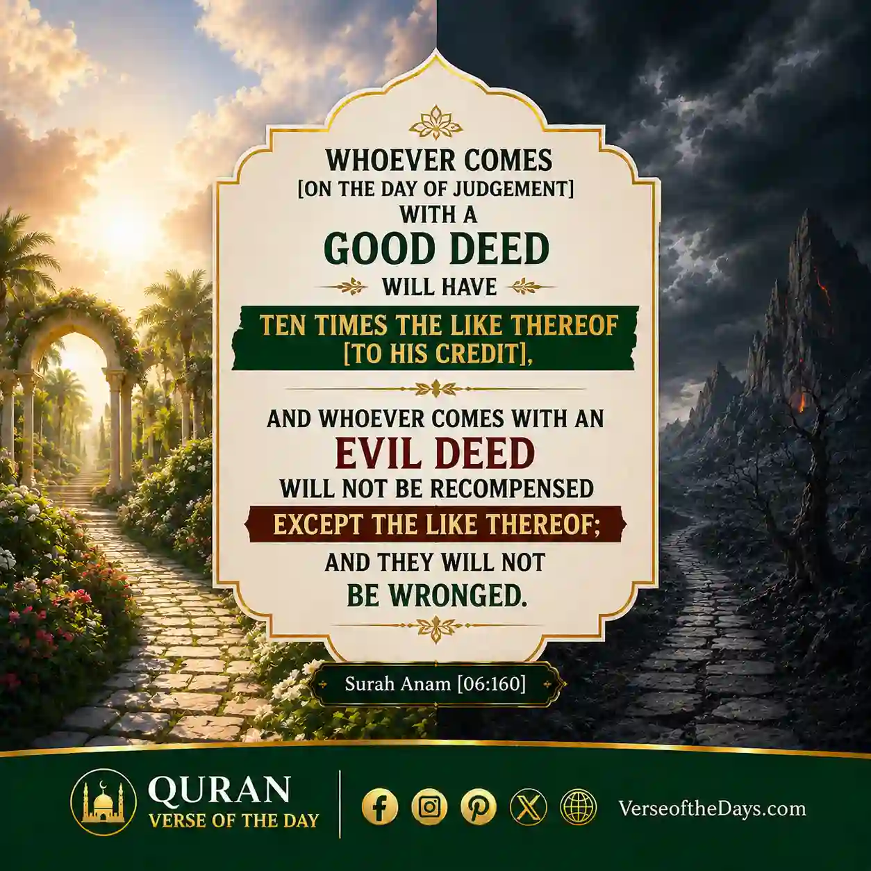 Surah Al-An'aam Verse 160