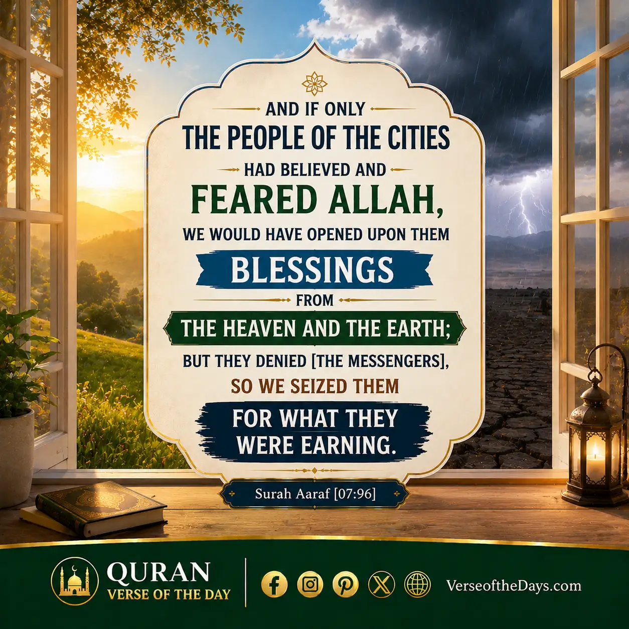 Surah Al-A'raaf Verse 96