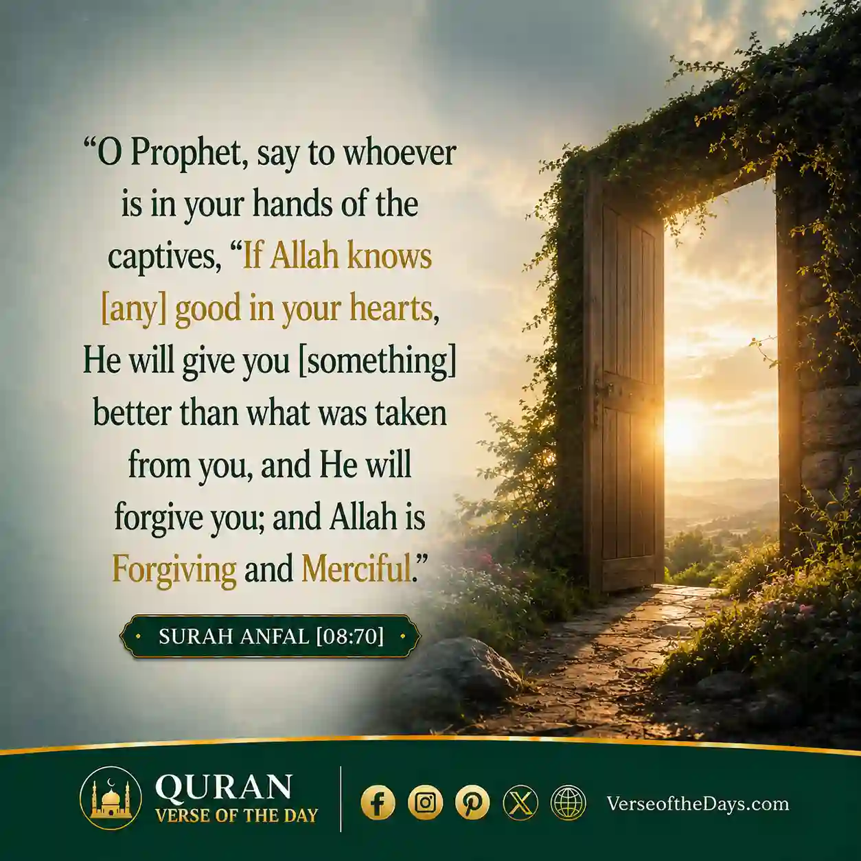 Surah Al-Anfaal Verse 70