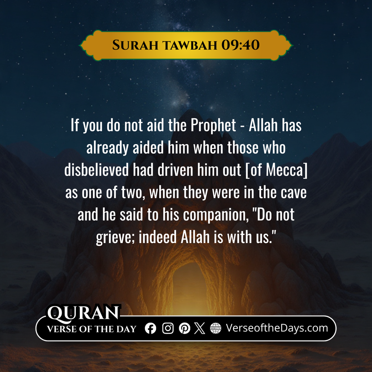 Surah Al-Tawbah Verse 40