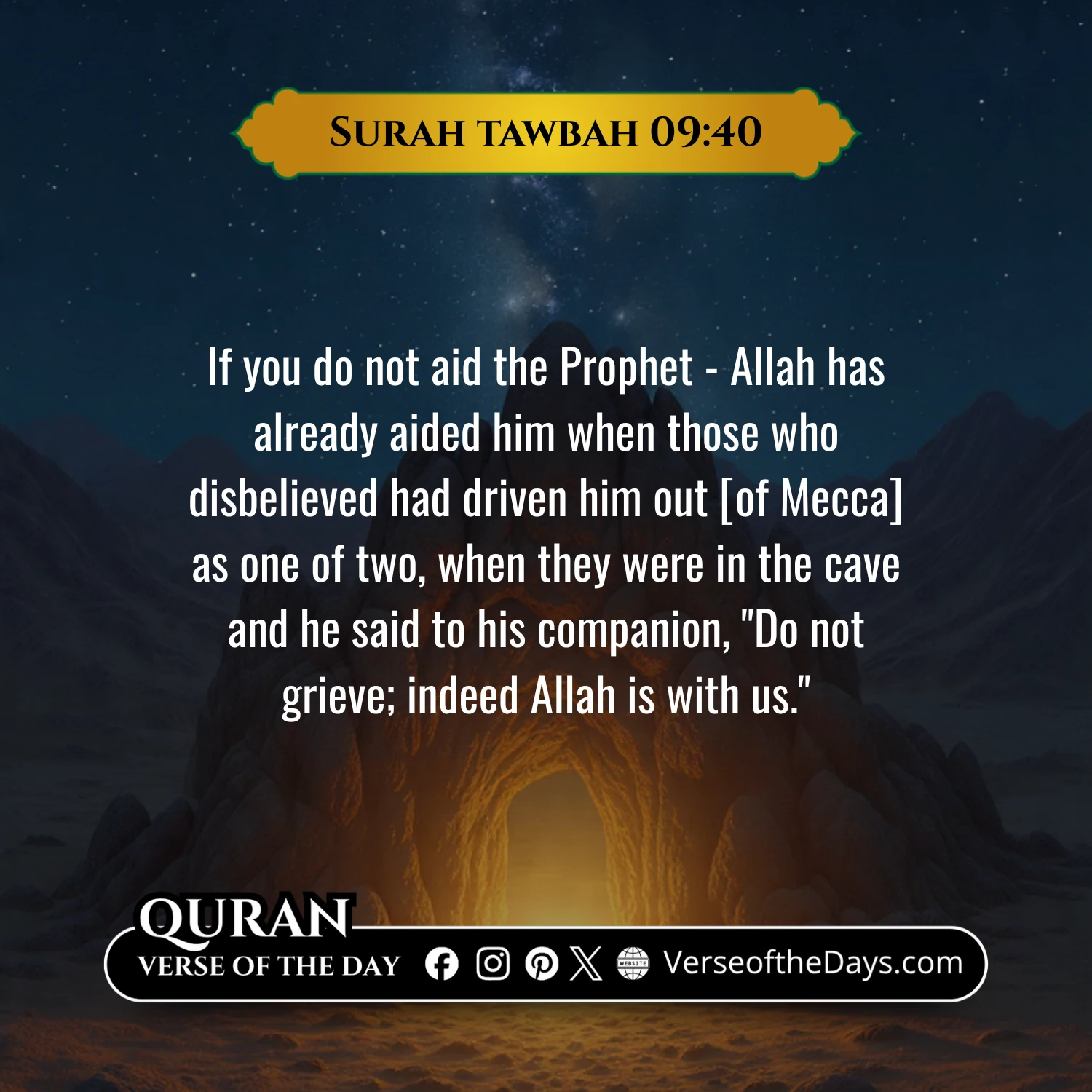 Surah Al-Tawbah Verse 40