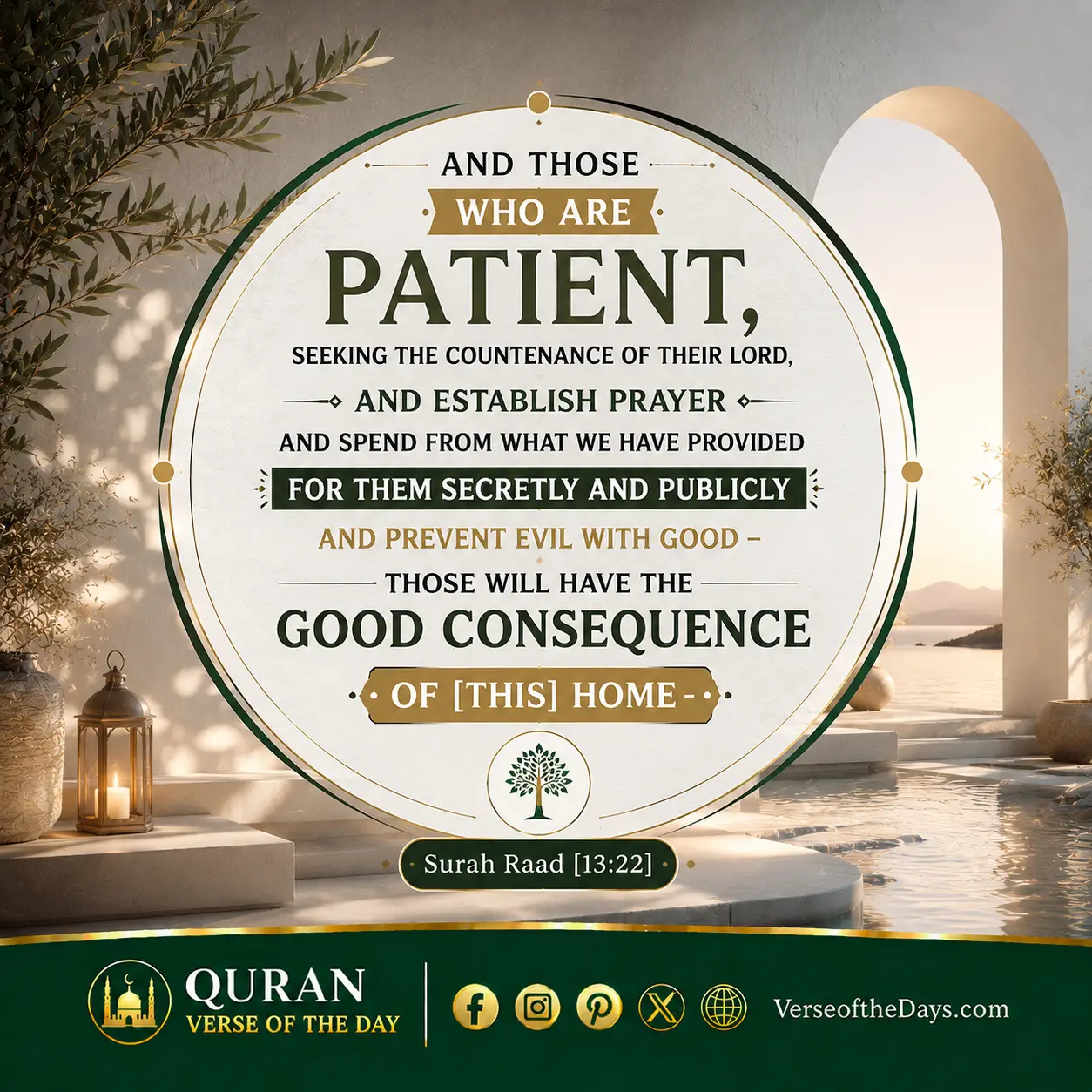 Surah Ar-Ra'd Verse 22