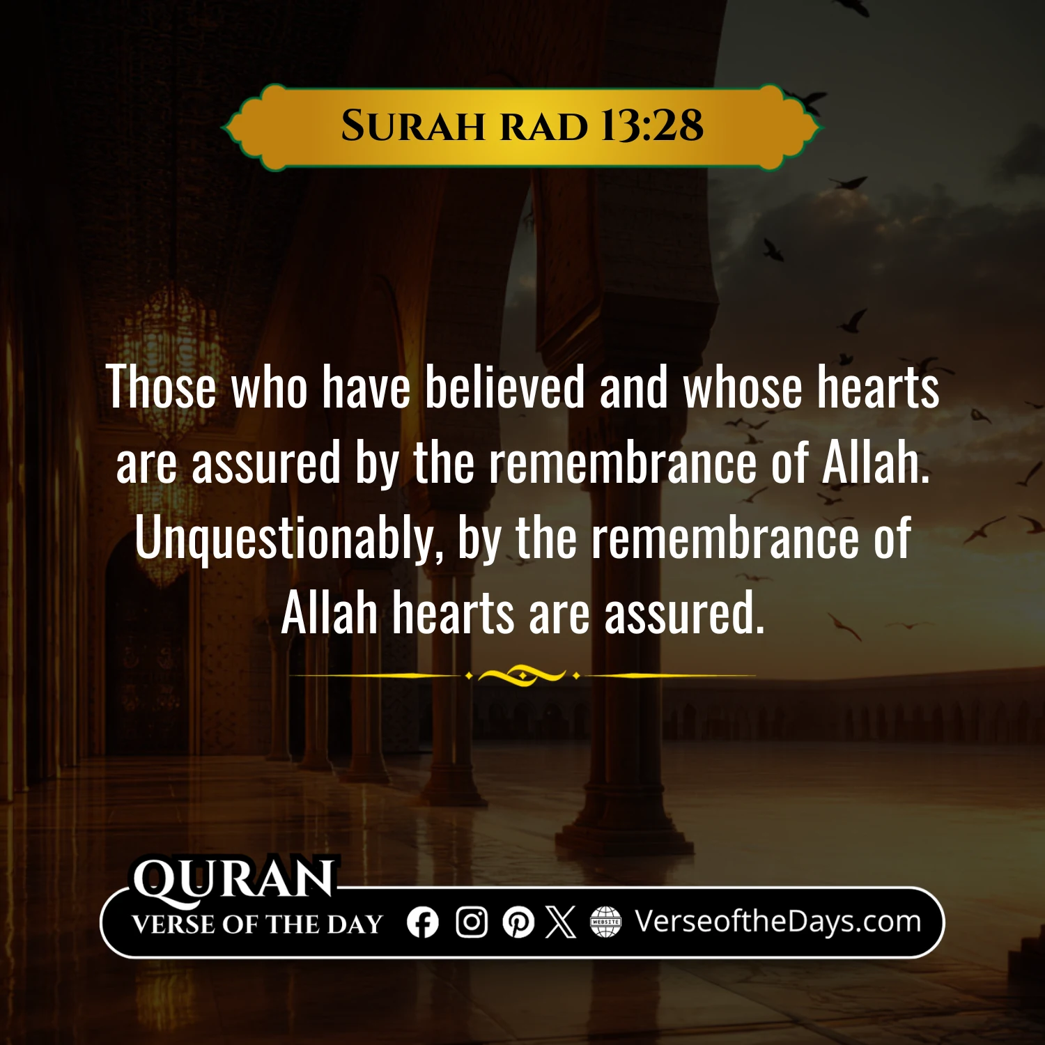 Surah Al-Rad Verse 28
