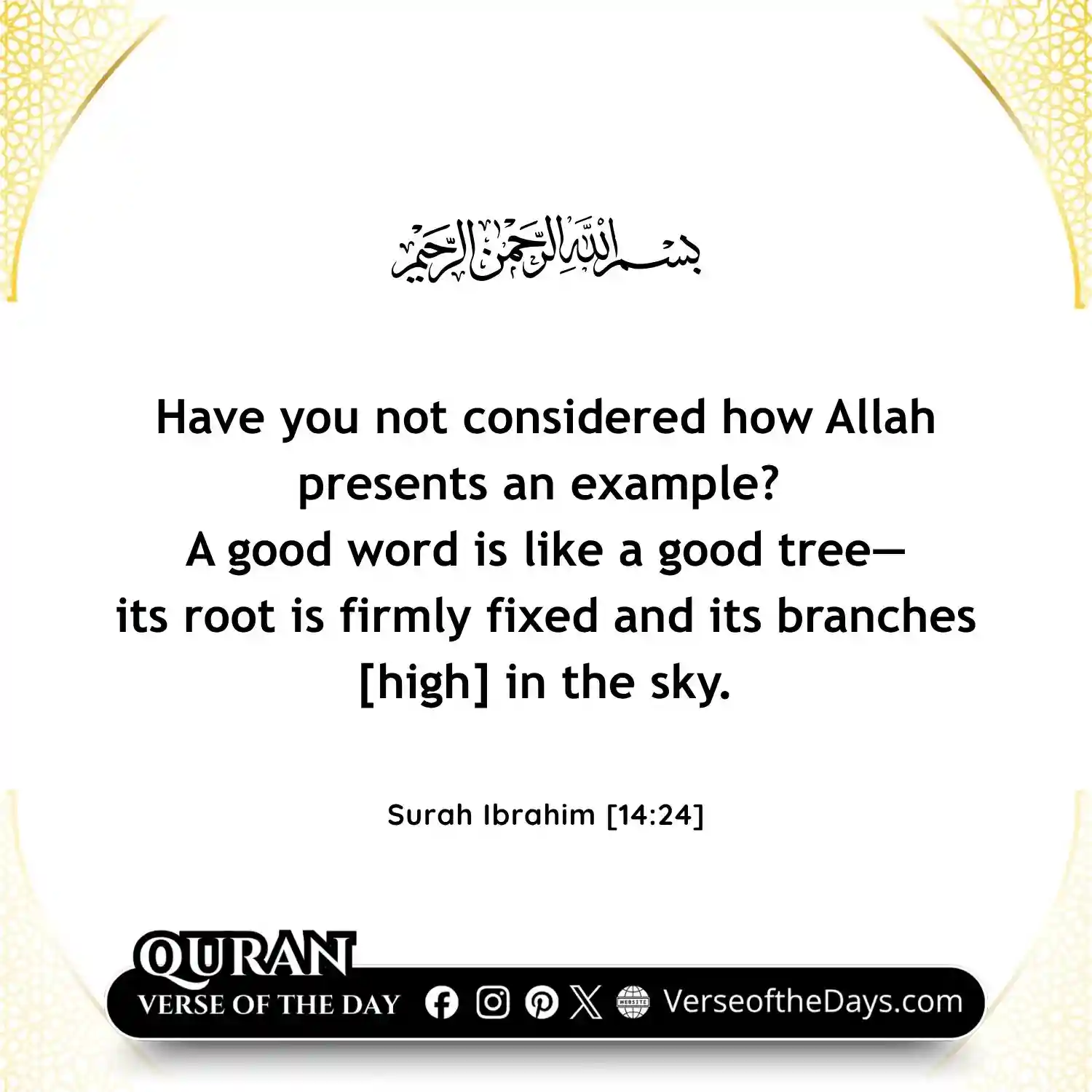Surah Ibrahim Verse 24