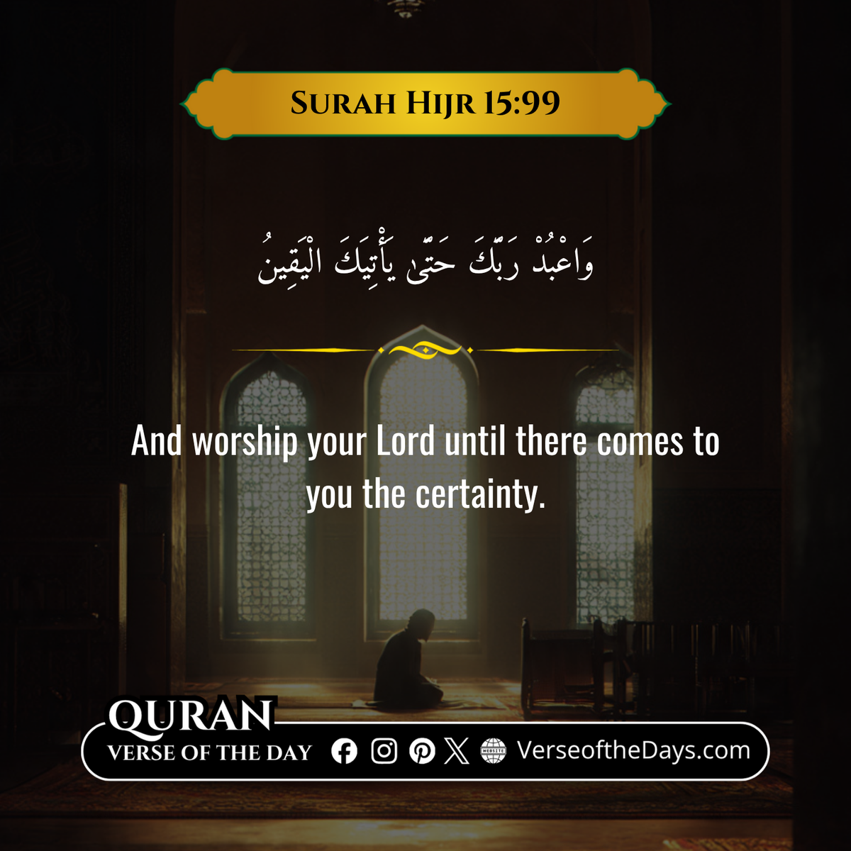 Surah Al-Hijr Verse 99