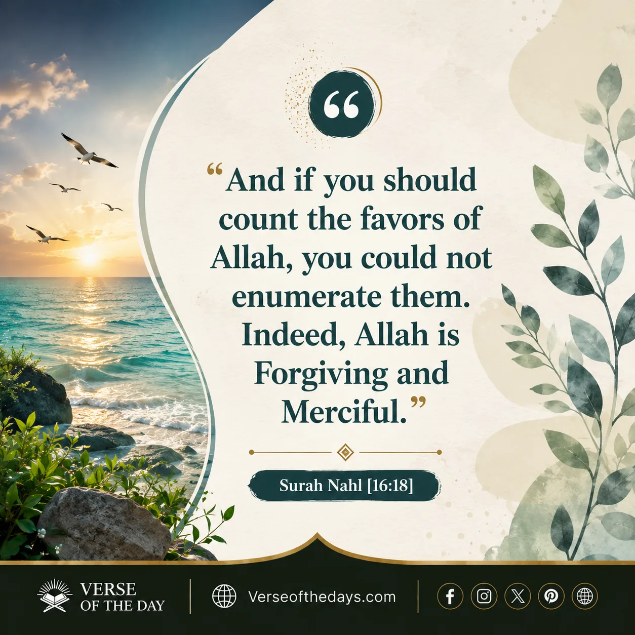 Surah An-Nahl Verse 18