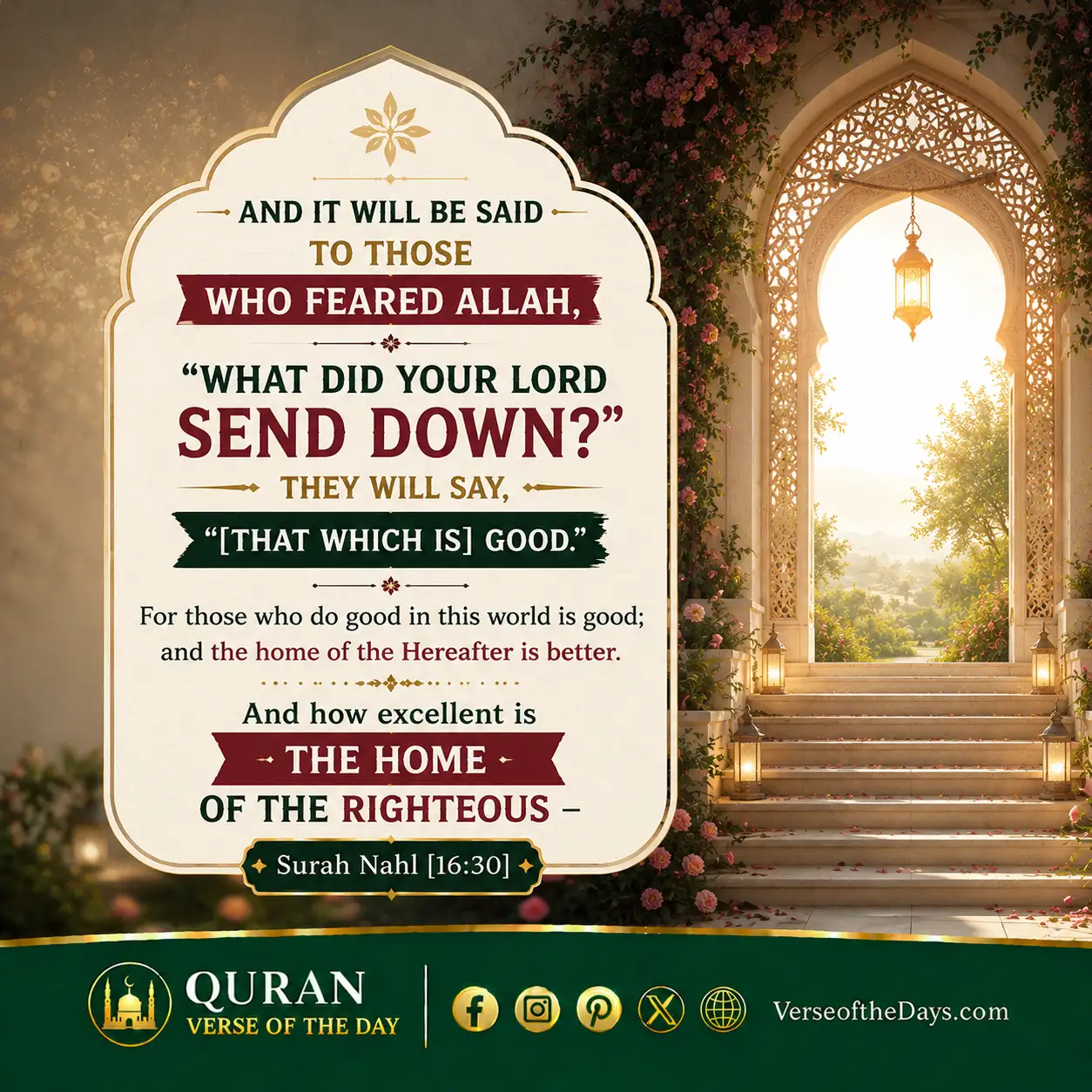 Surah An-Nahl Verse 30