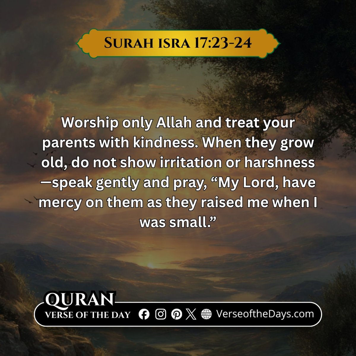 Surah Al-Isra Verse 23-24