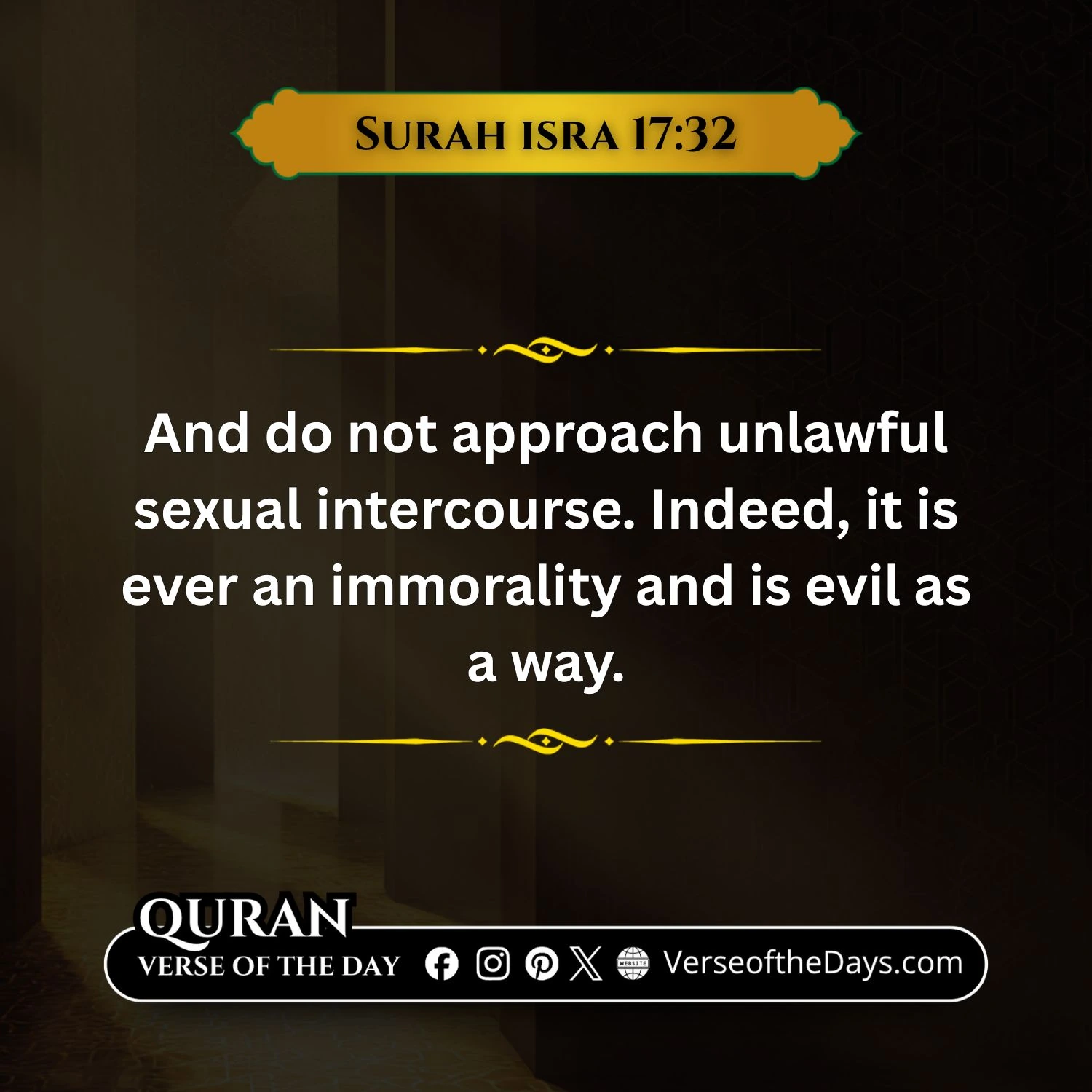 Surah Al-Isra Verse 32
