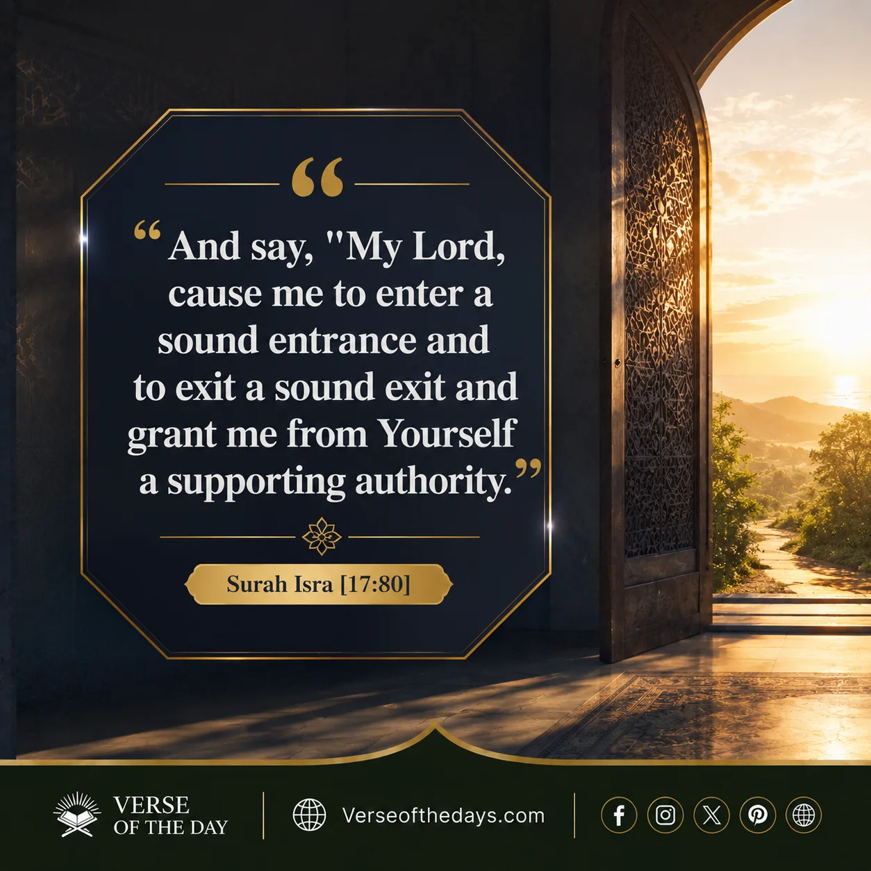 Surah Al-Israa Verse 80