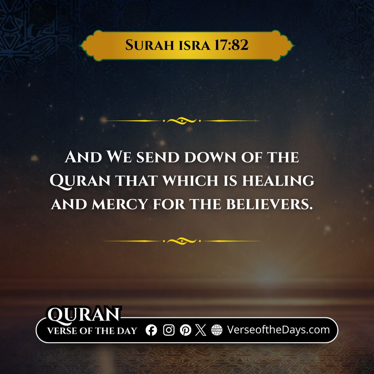 Surah Al-Isra Verse 82