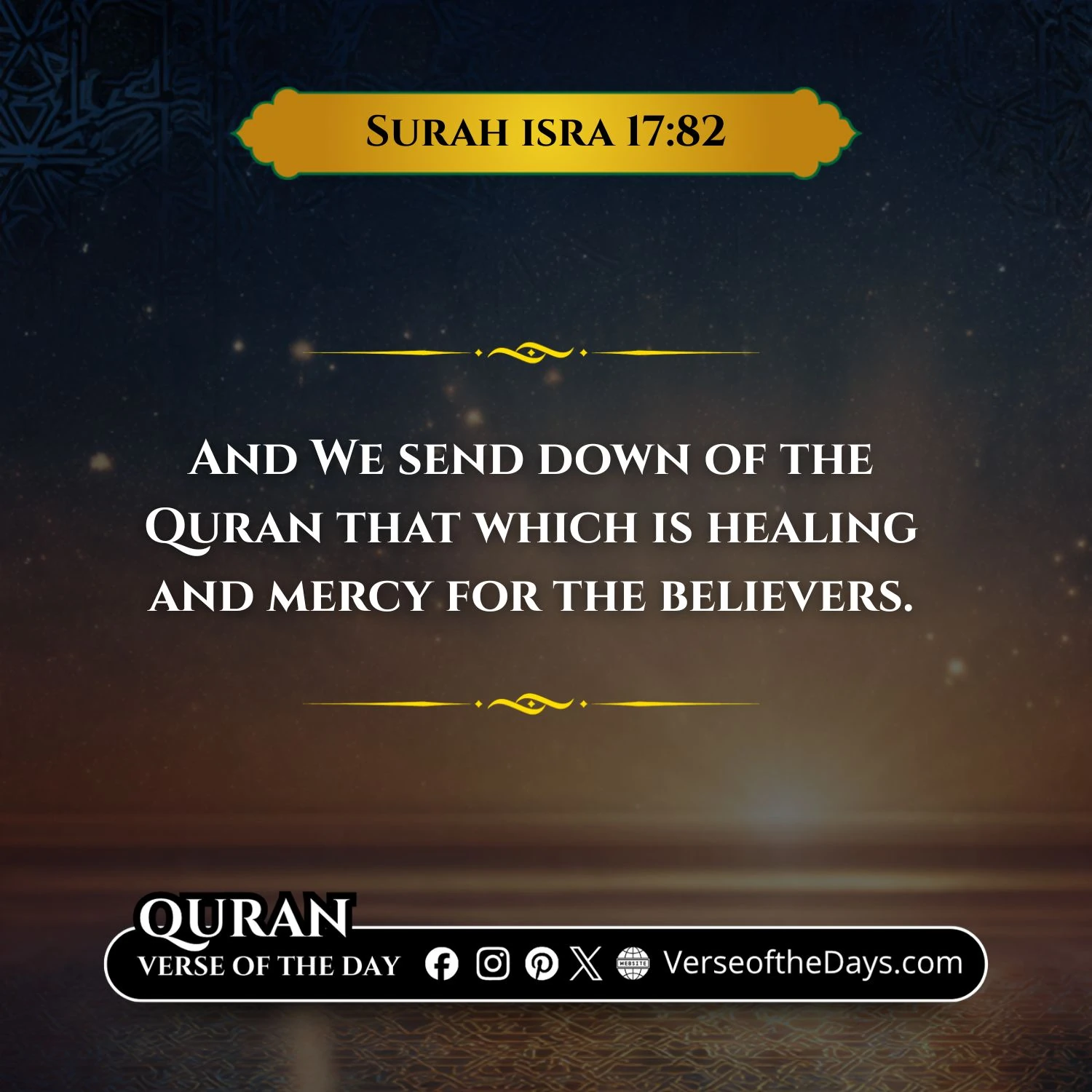 Surah Al-Isra Verse 82