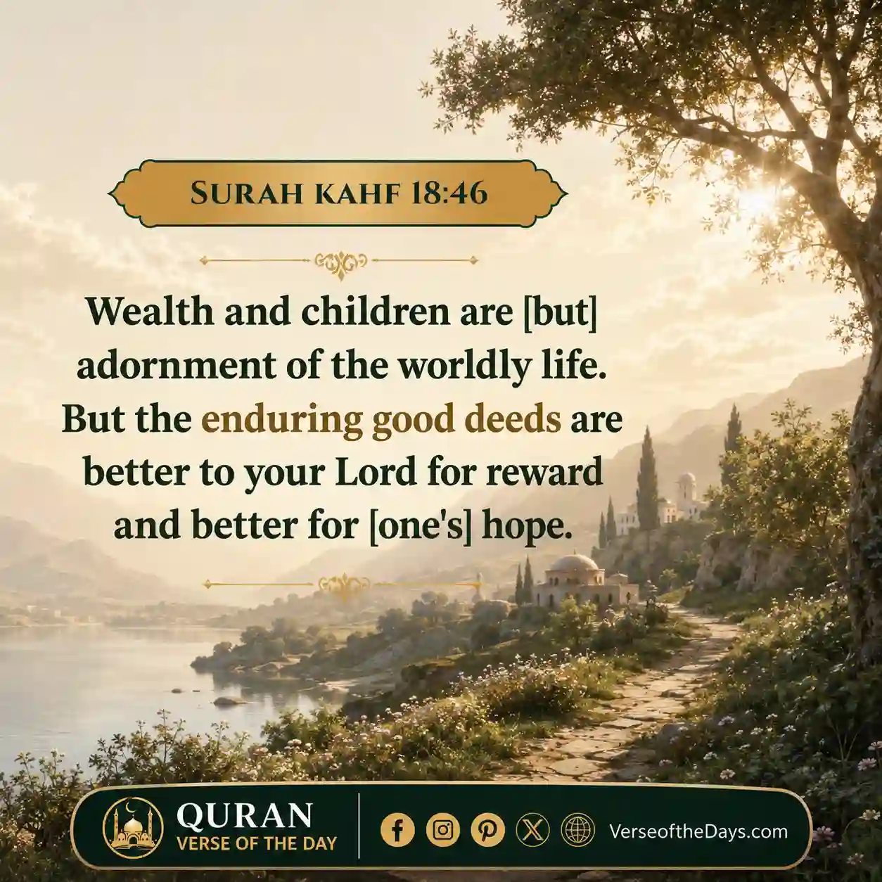Surah Al-Kahf Verse 46