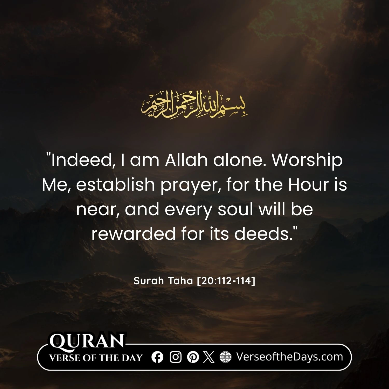 Surah Taha Verse 14-15