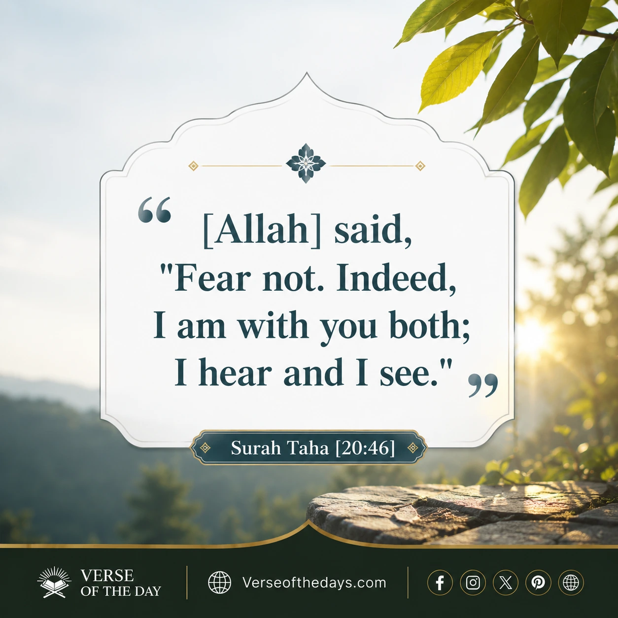 Surah Taa-Haa Verse 46