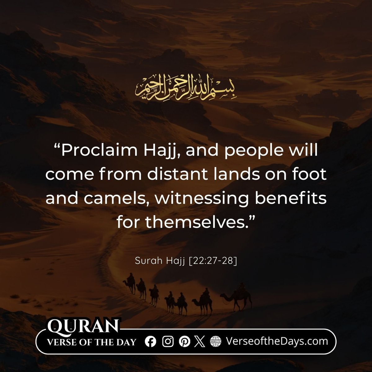 Al-Hajj Verses 27-28