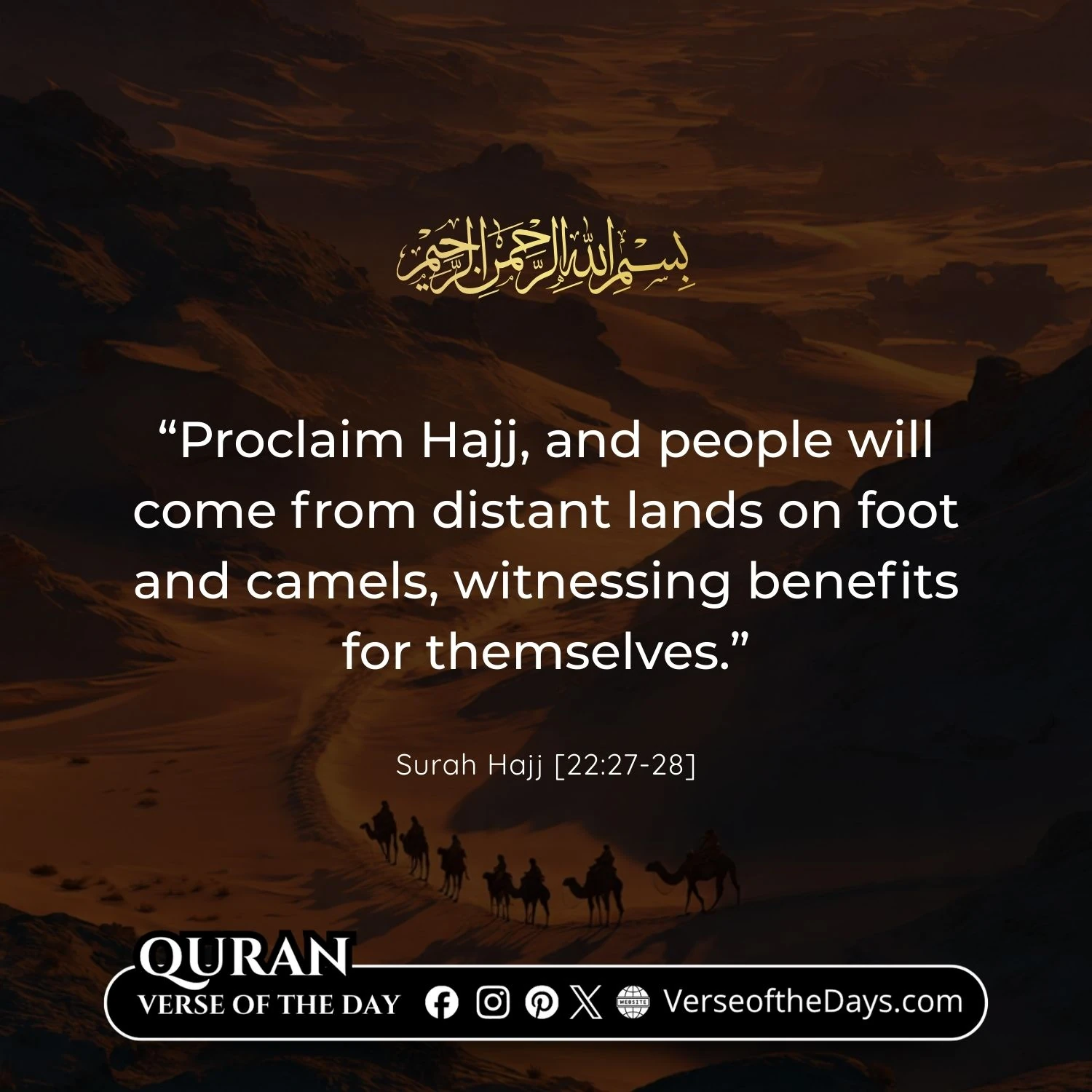 Surah Al-Hajj Verse 27-28