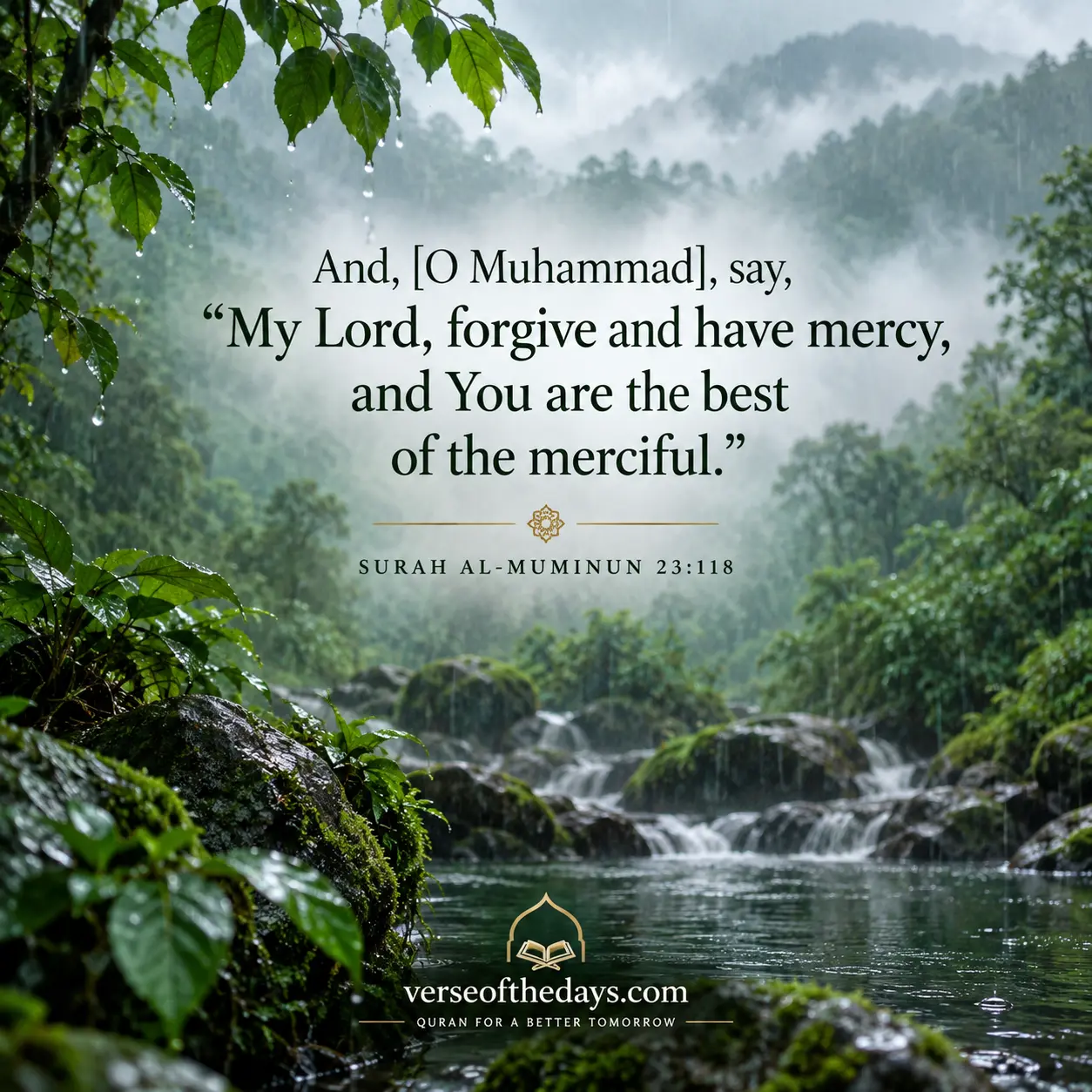 Surah Al-Mu'minun Verse 118