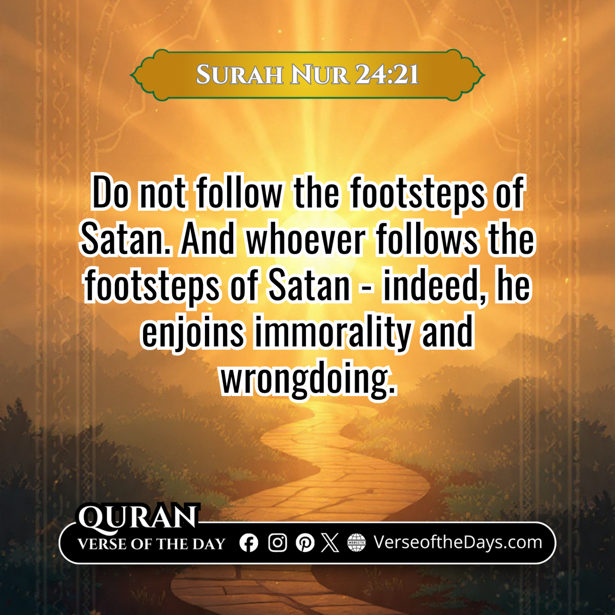 Surah Al-Nur Verse 21