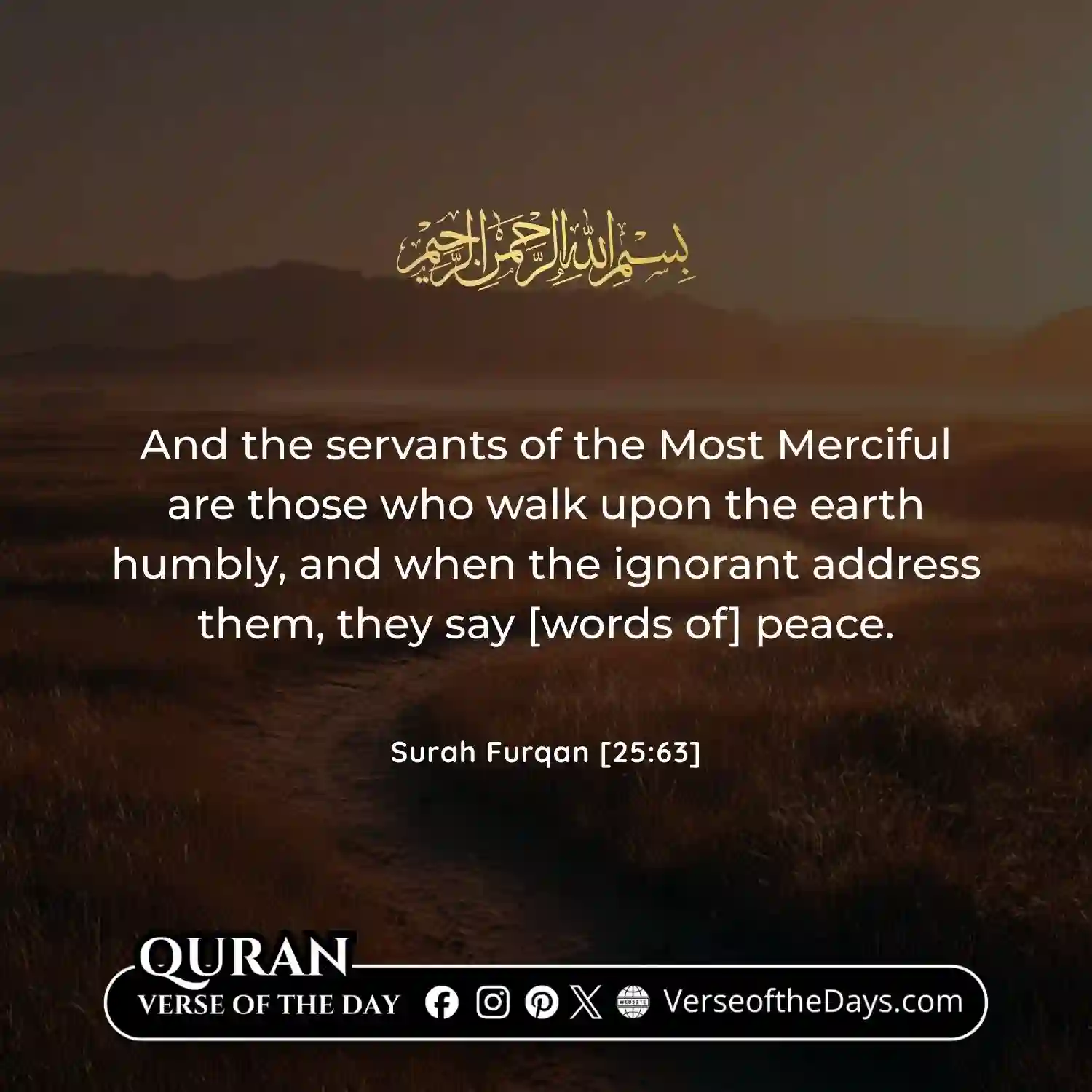 Surah Al-Furqan Verse 63