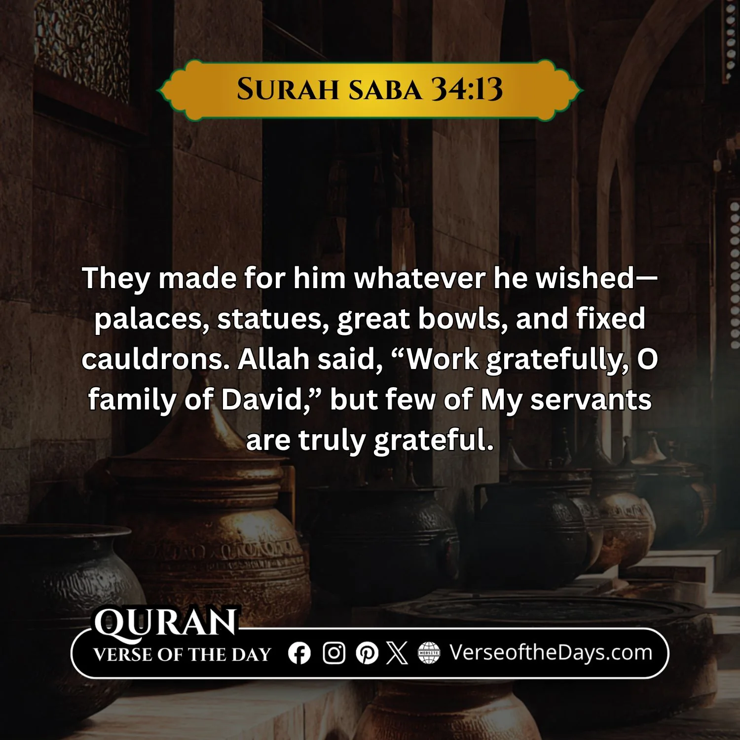 Surah Saba Verse 13