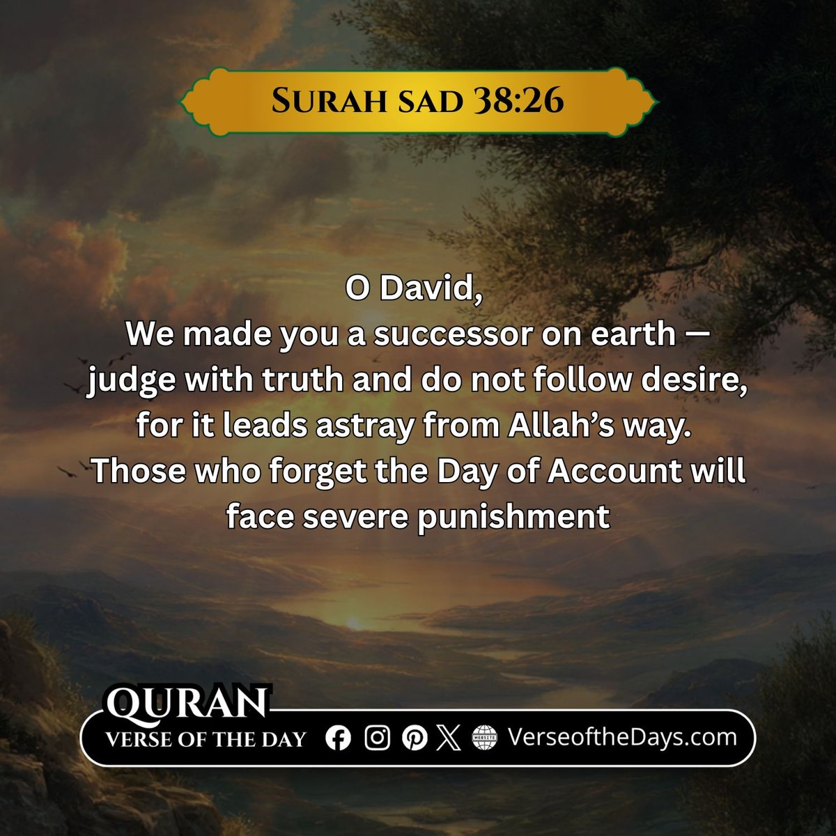 Surah Sad Verse 26