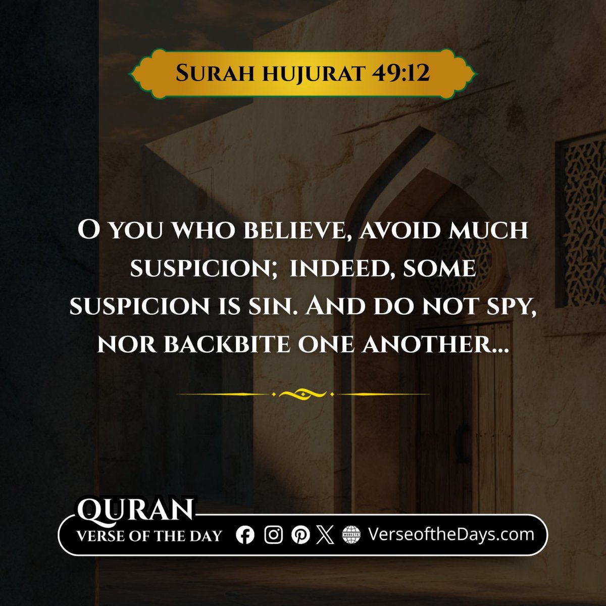 Surah Al-Hujurat Verse 12