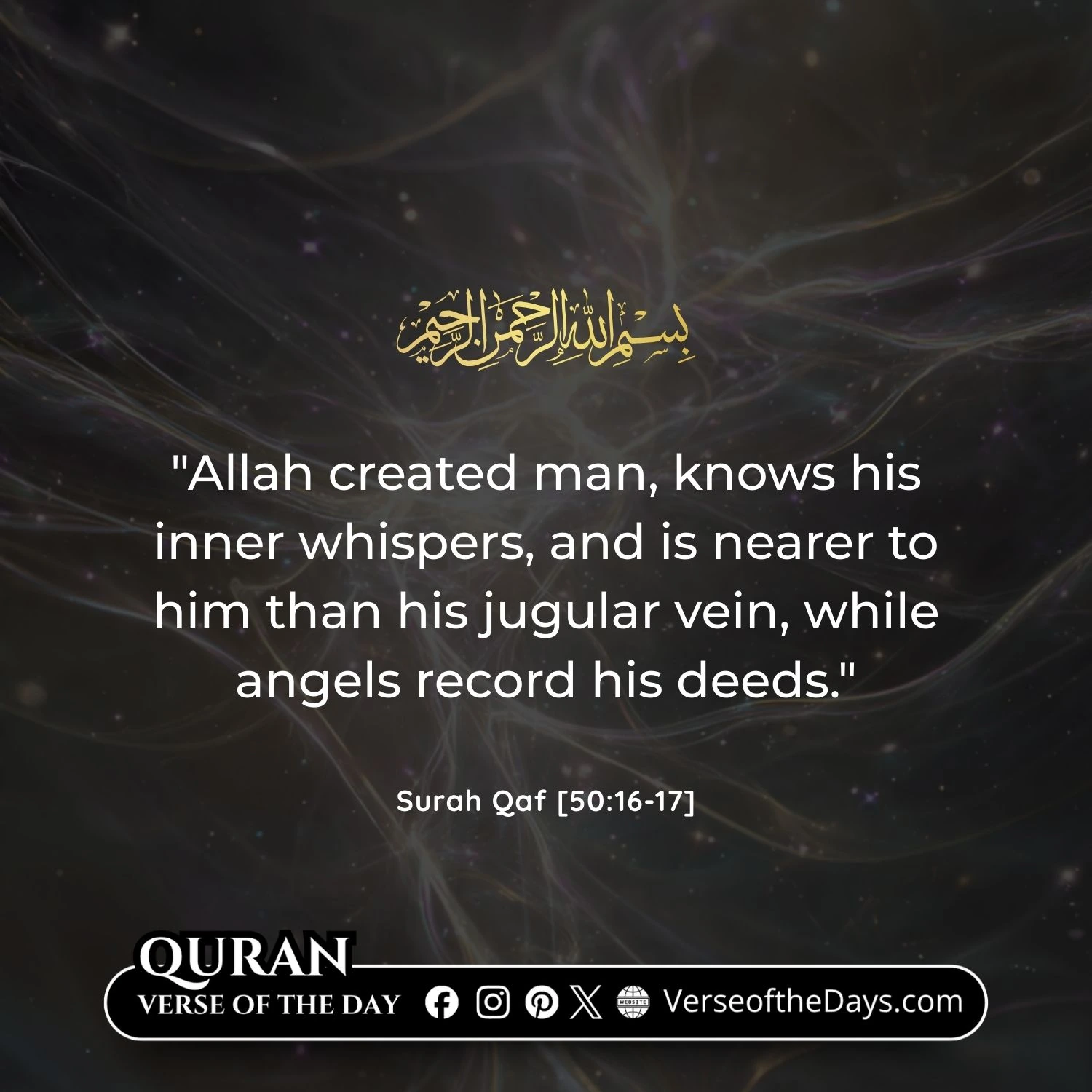 Surah Qaf Verse 16-17
