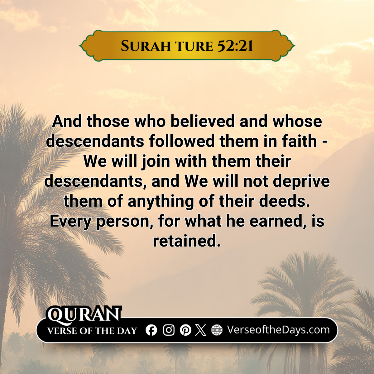 Surah Al-Tur Verse 21