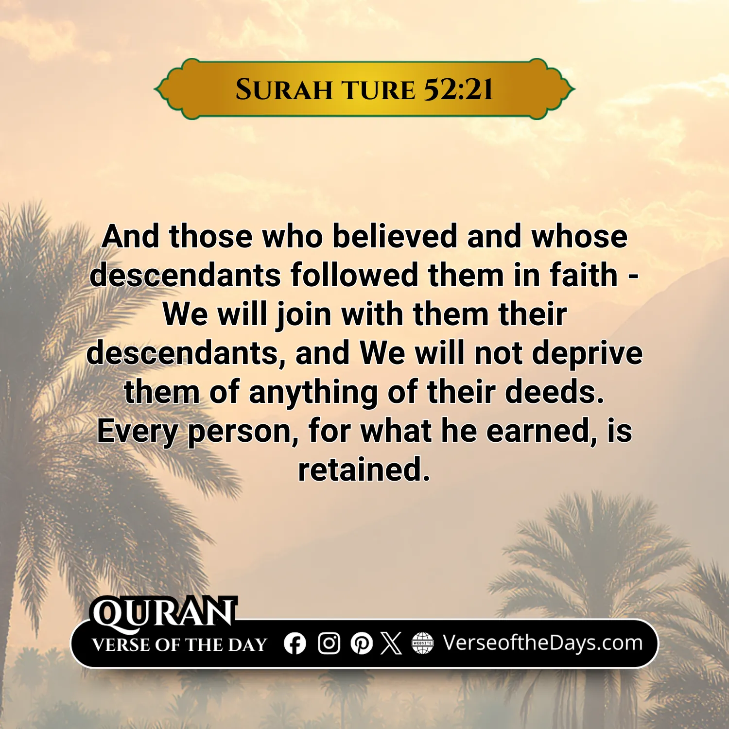 Surah Al-Tur Verse 21