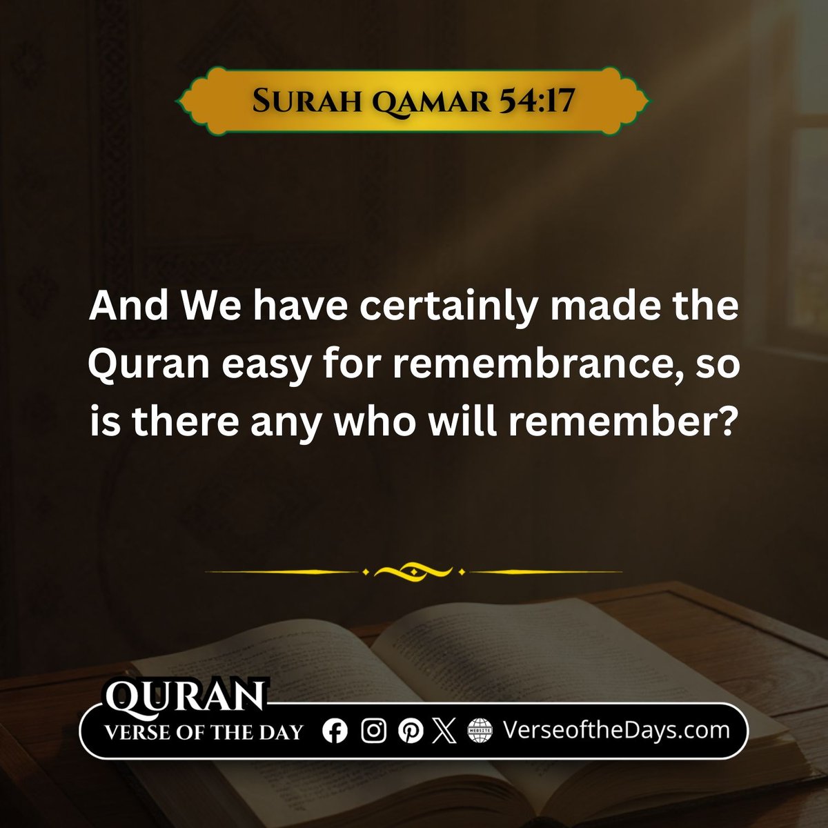 Surah Al-Qamar Verse 17