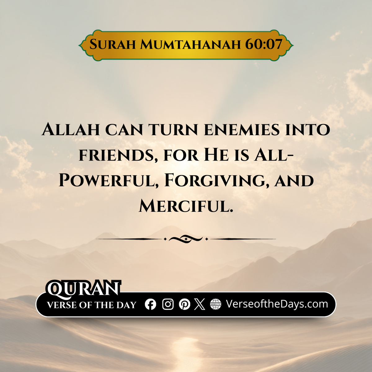 Surah Al-Mumtahanah Verse 7