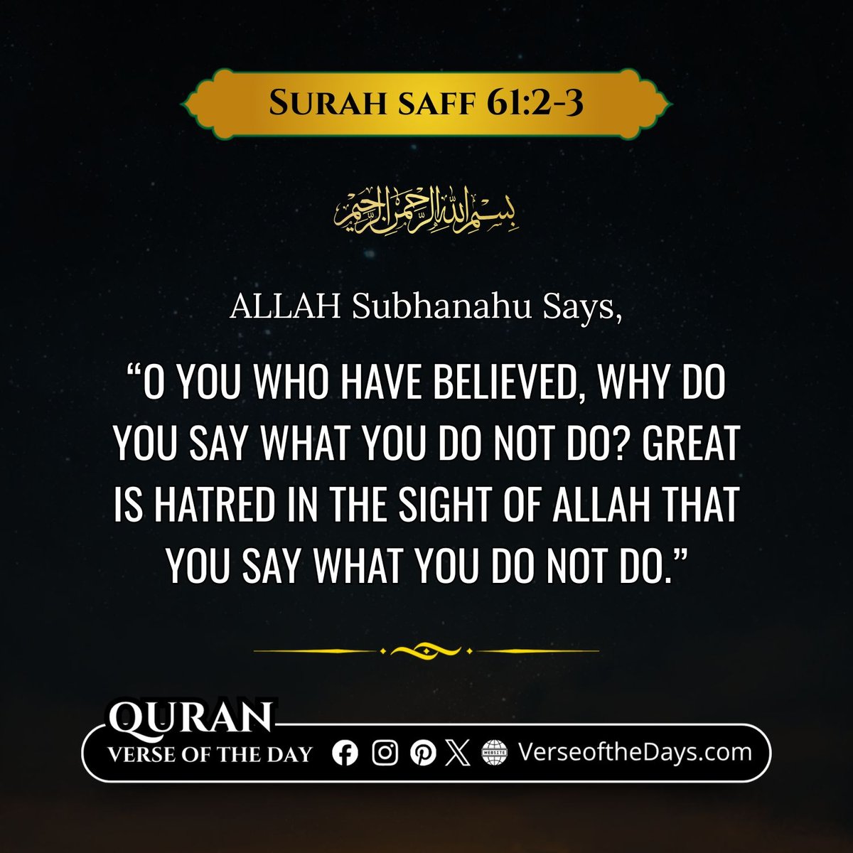 Surah Al-Saff Verse 2-3