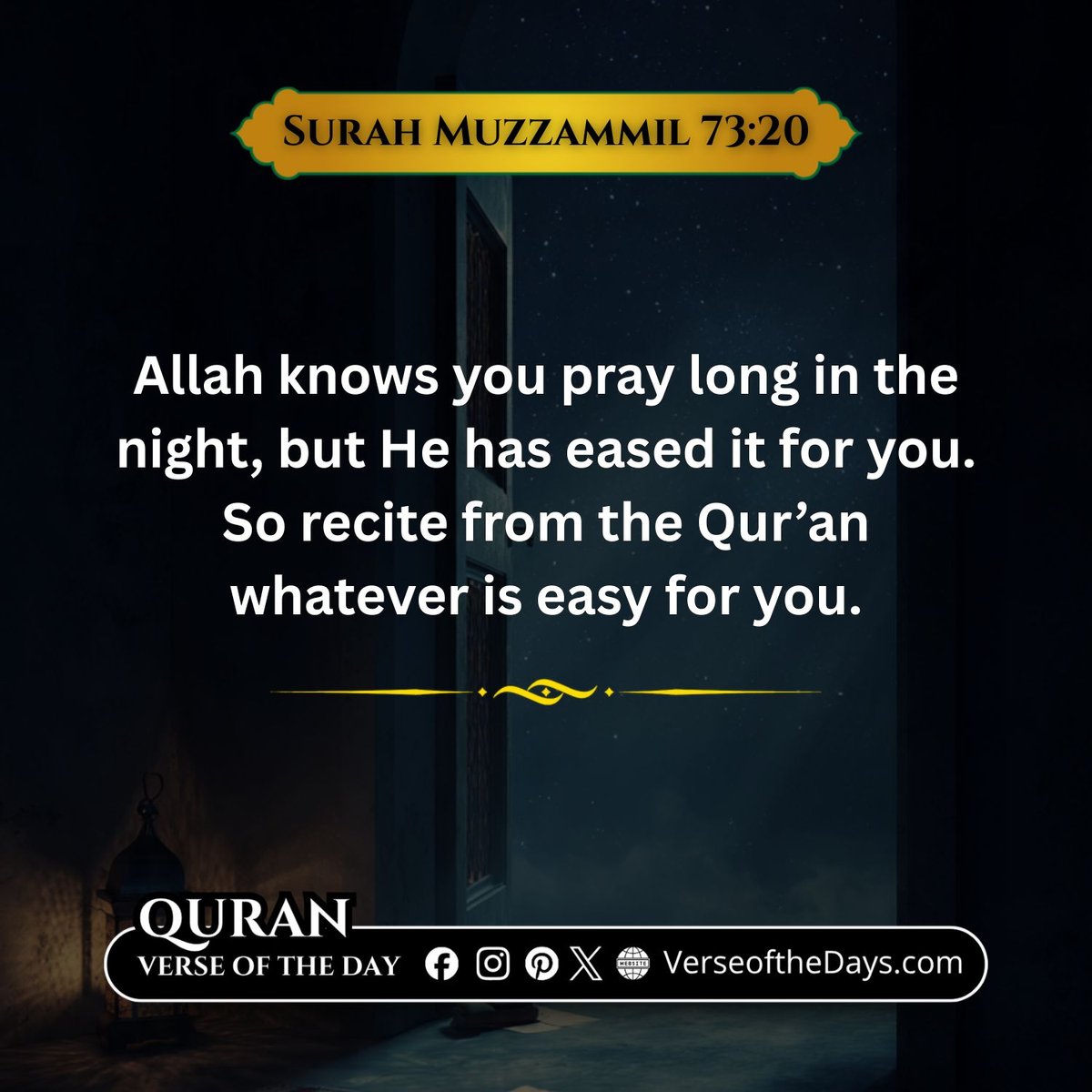 Surah Al-Muzzammil Verse 20