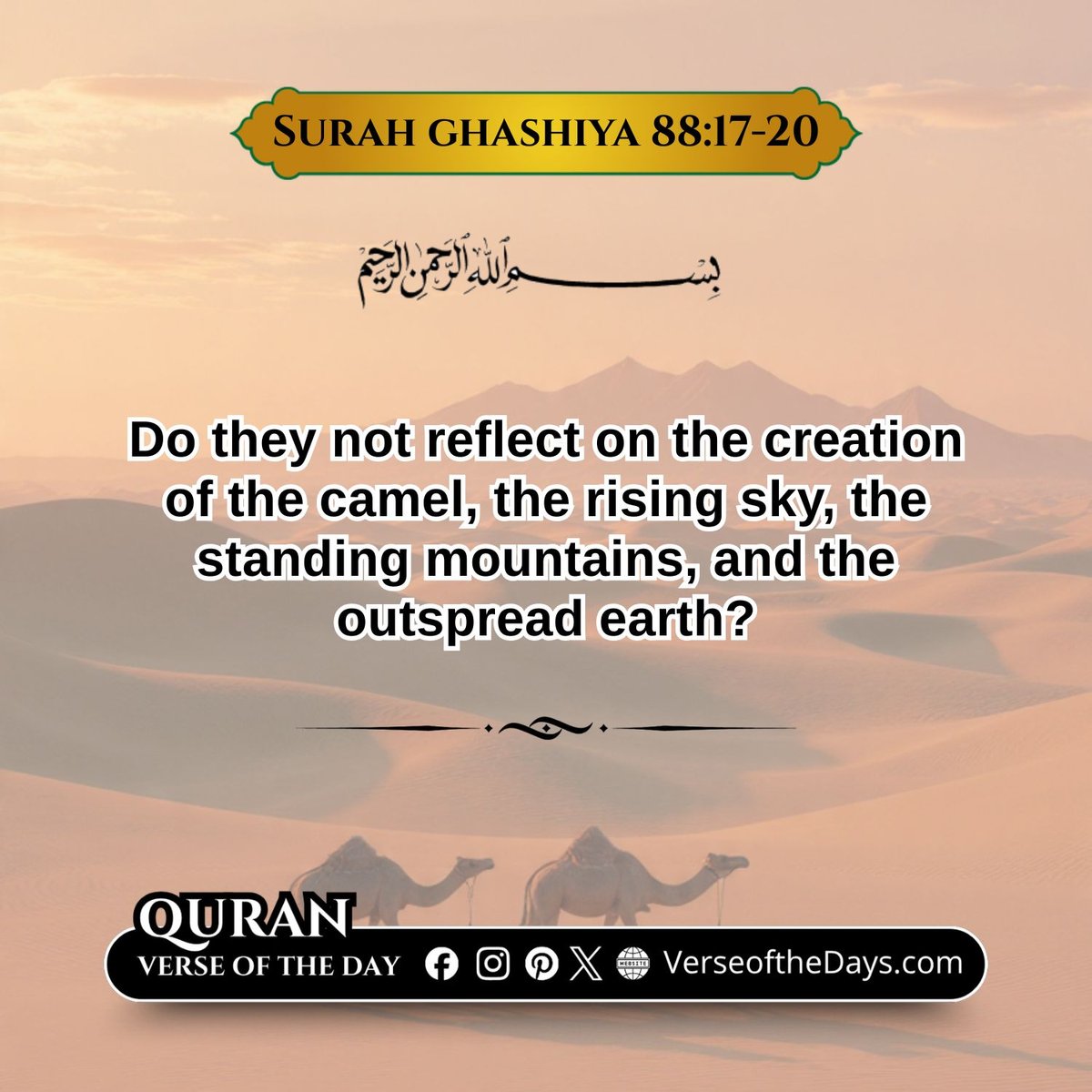 Surah Al-Ghashiyah Verse 17-20