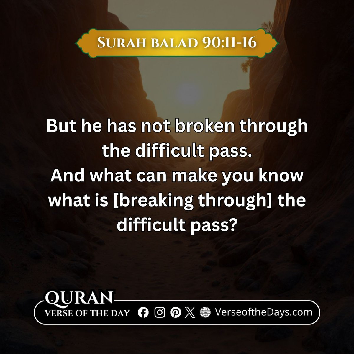 Surah Al-Balad Verse 11-16