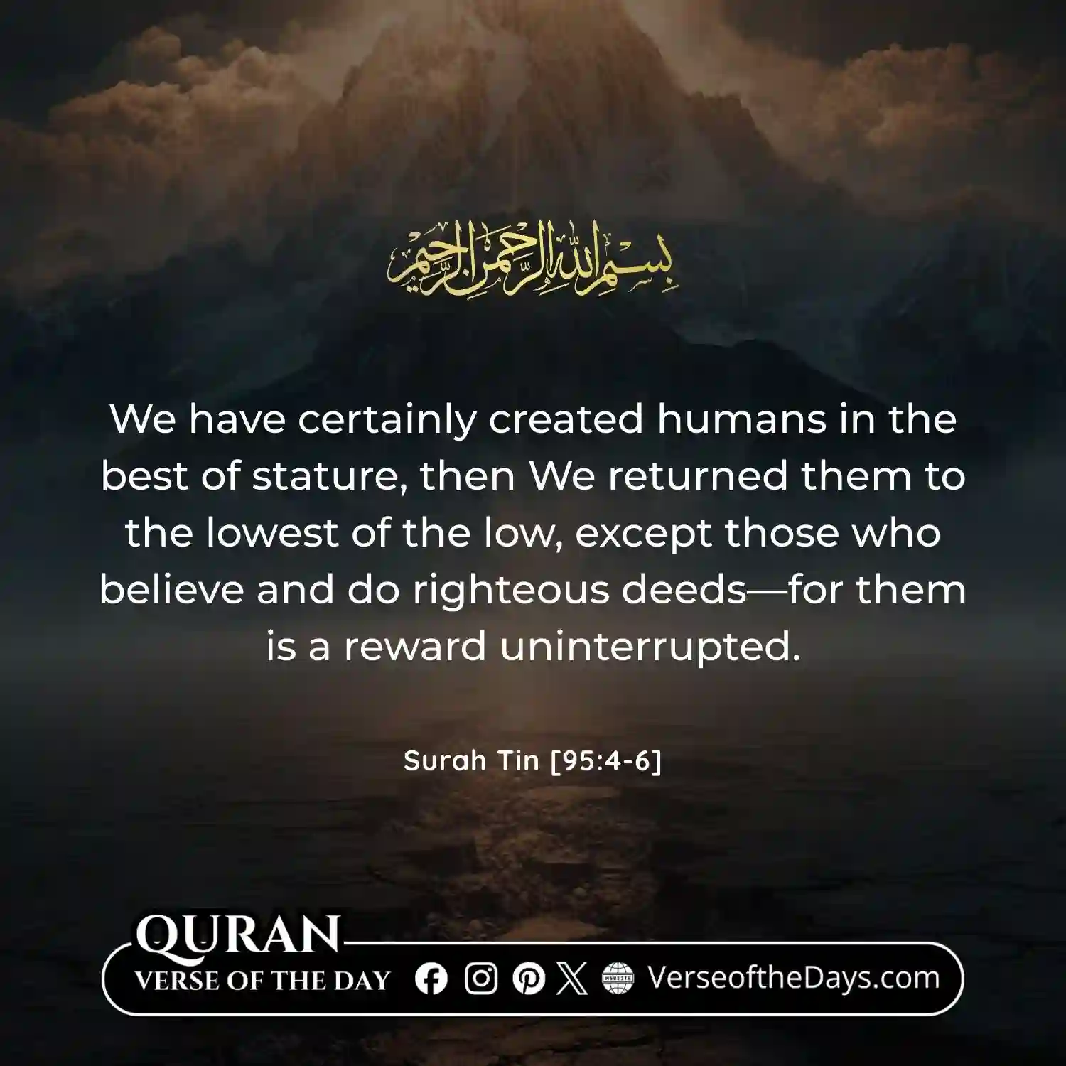 Surah At-Tin Verse 4-6