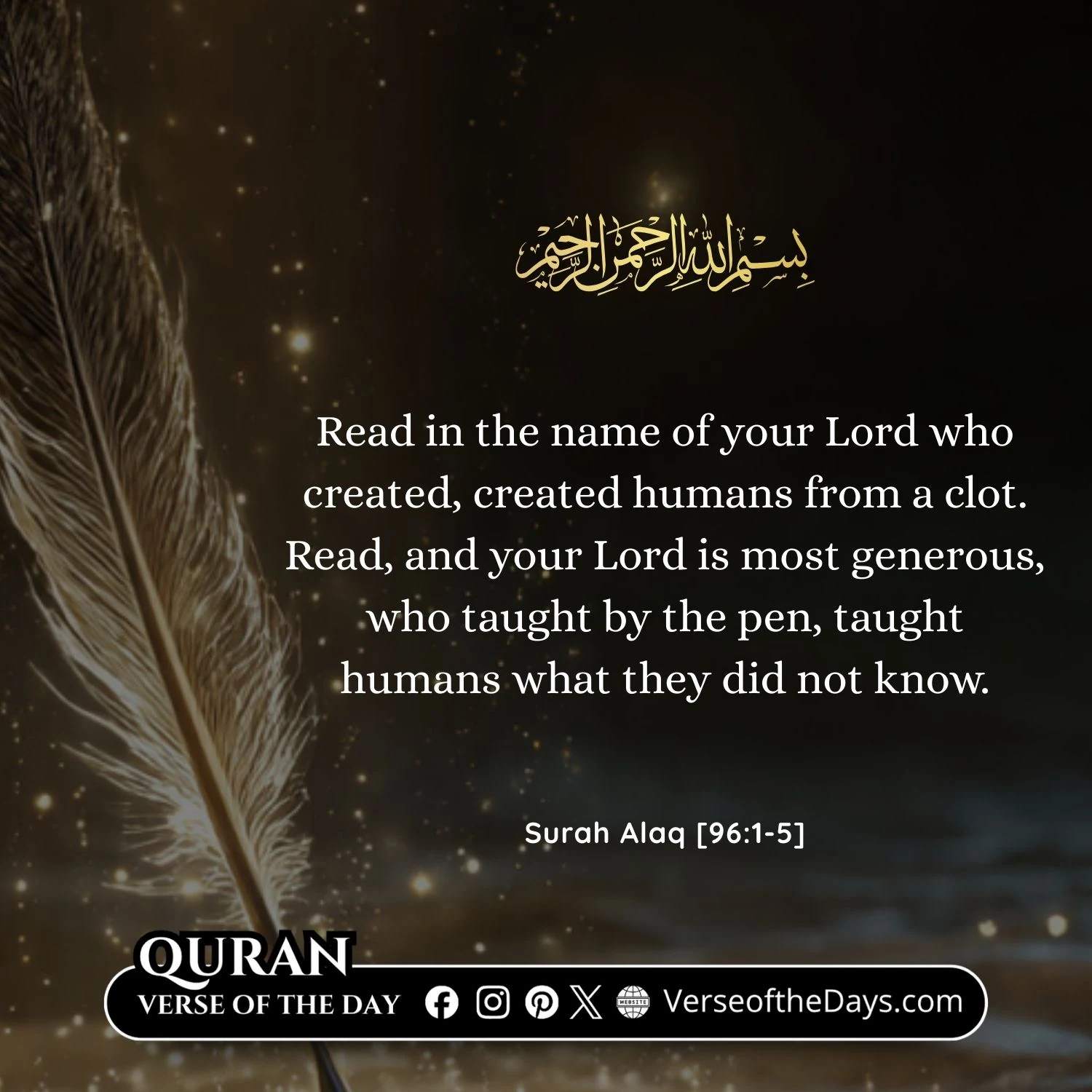 Surah Al-Alaq Verse 1-5