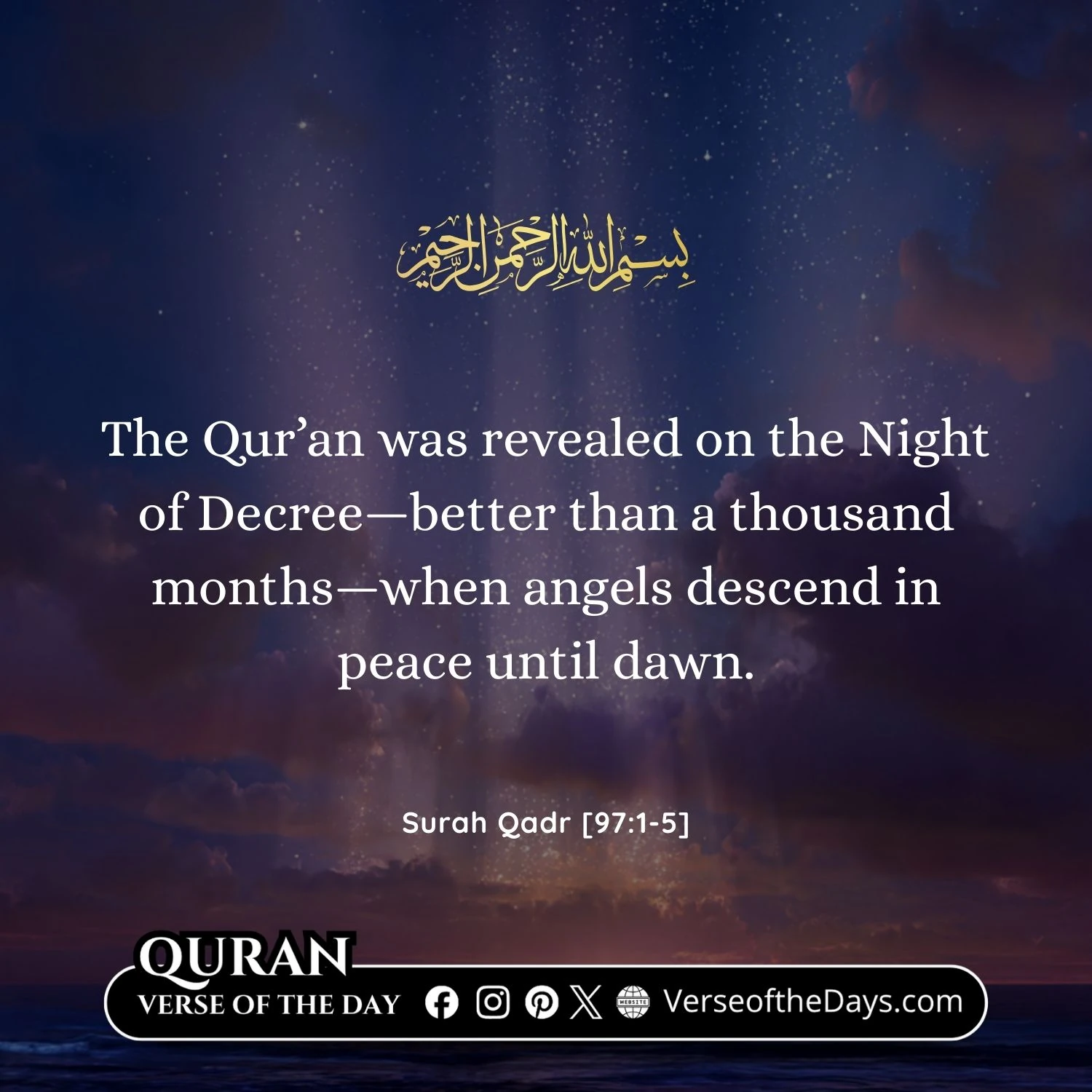 Surah Al-Qadr Verse 1-5