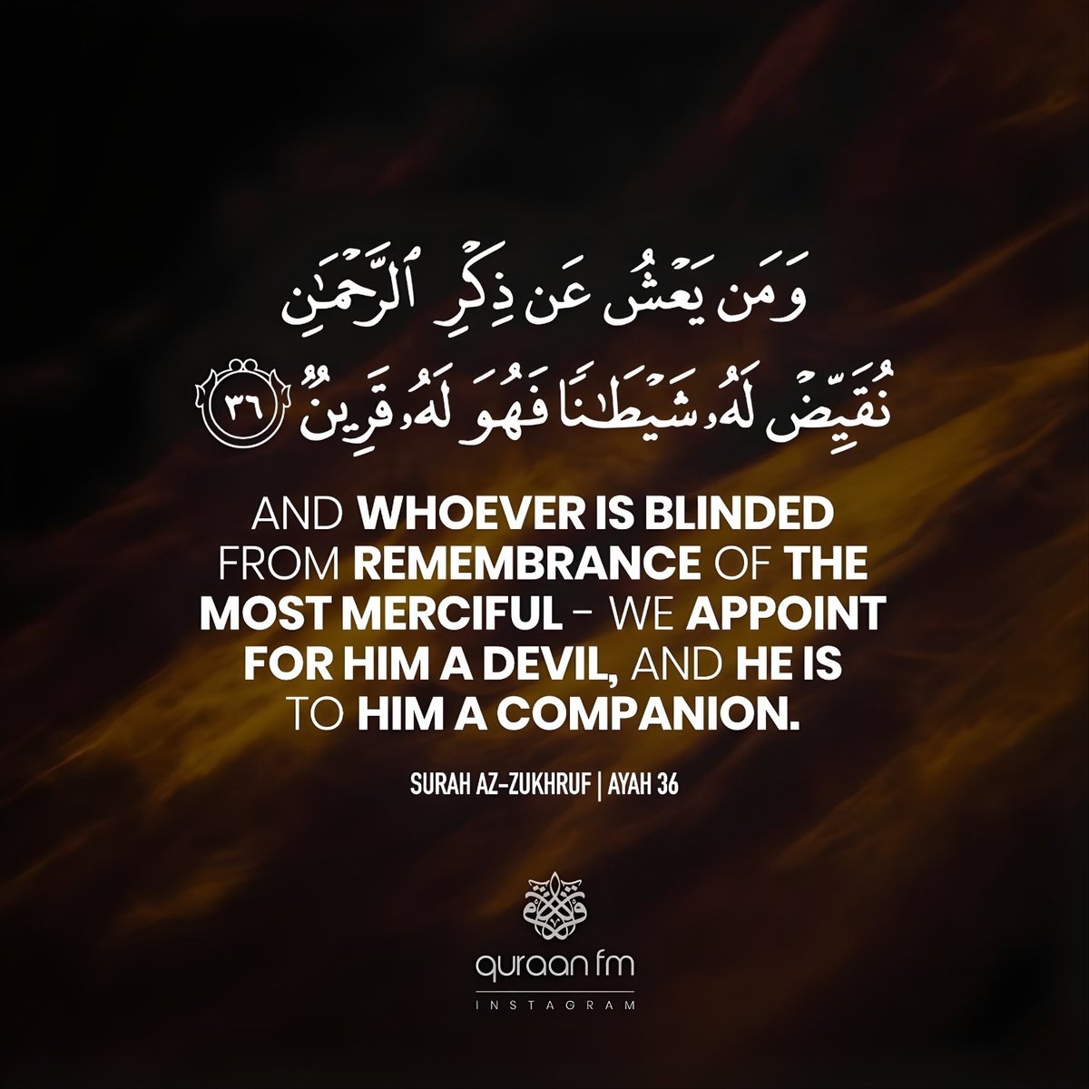 Surah Al-Zukhruf Verse 36-37