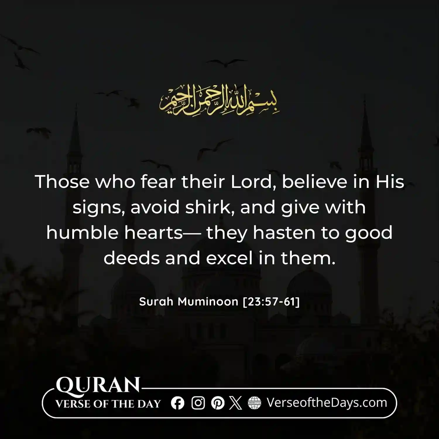 Surah Al-Mu'minun Verse 57-61